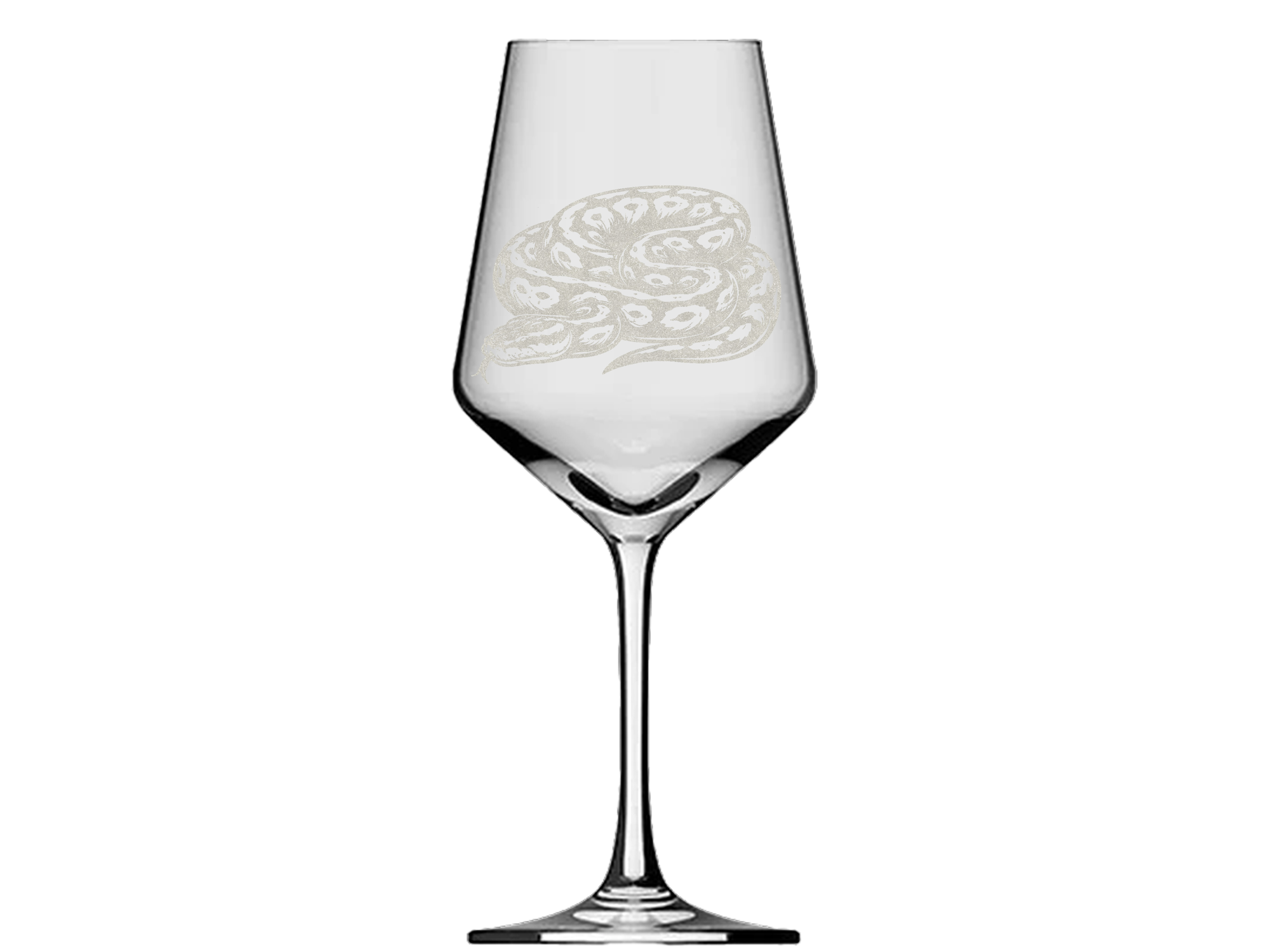 Weinglas 350ml spülmaschinenfest elegantes Glas mit Gravur einer Python ideal für Feiern - Vorschau 6