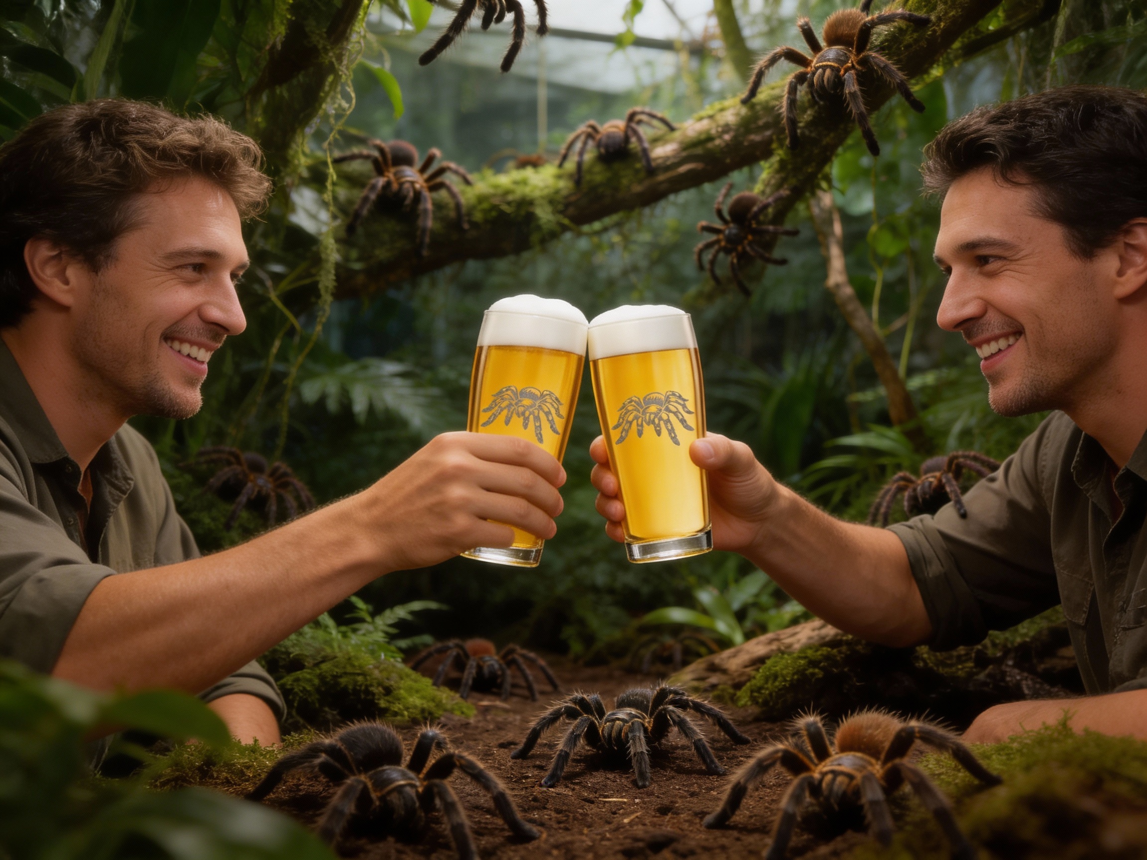 Bierglas 500ml mit Vogelspinnen Gravur spülmaschinenfest für Tierliebhaber und gesellige Abende - Vorschau 4