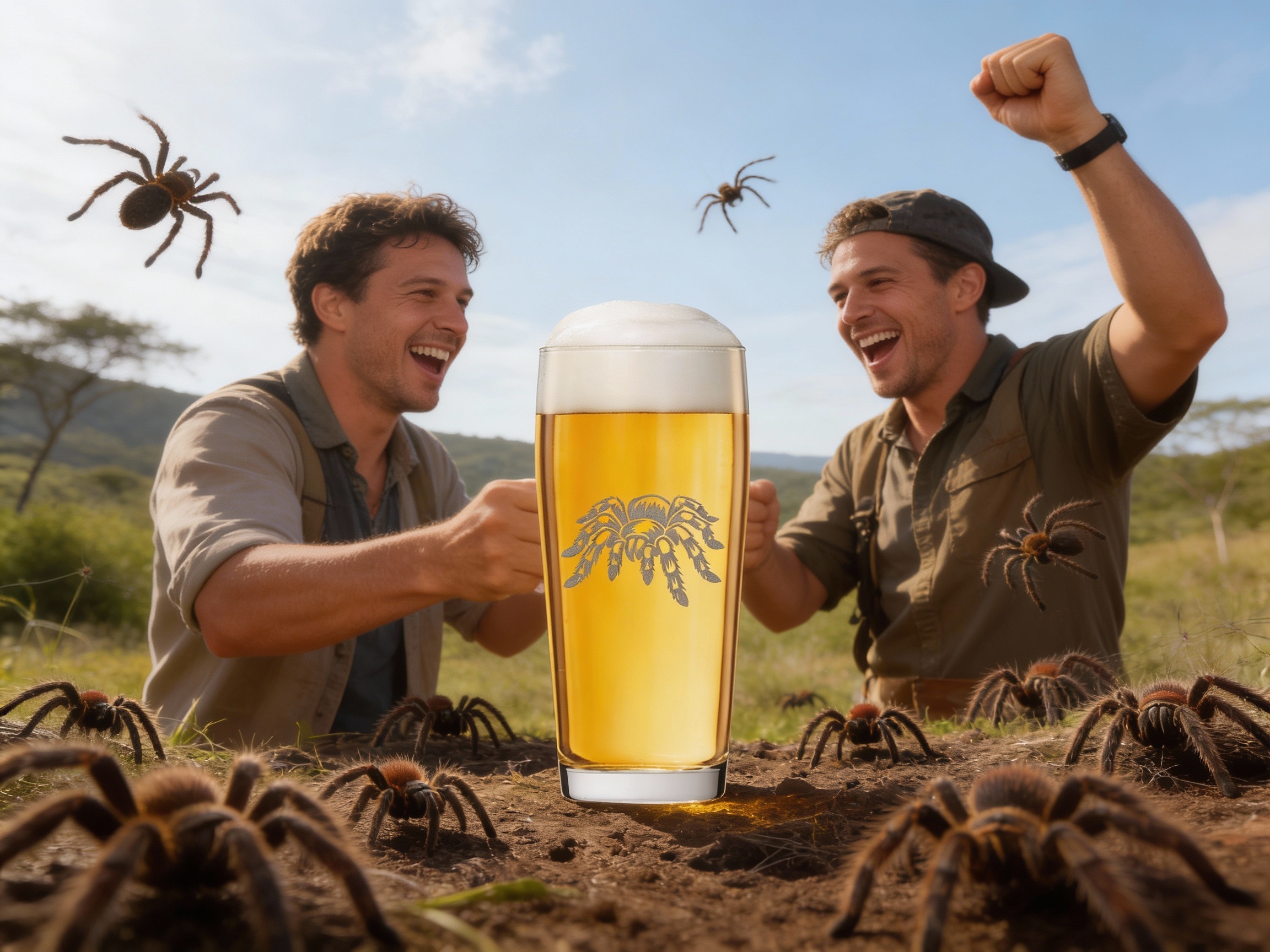 Bierglas 500ml mit Vogelspinnen Gravur spülmaschinenfest für Tierliebhaber und gesellige Abende - Vorschau 7