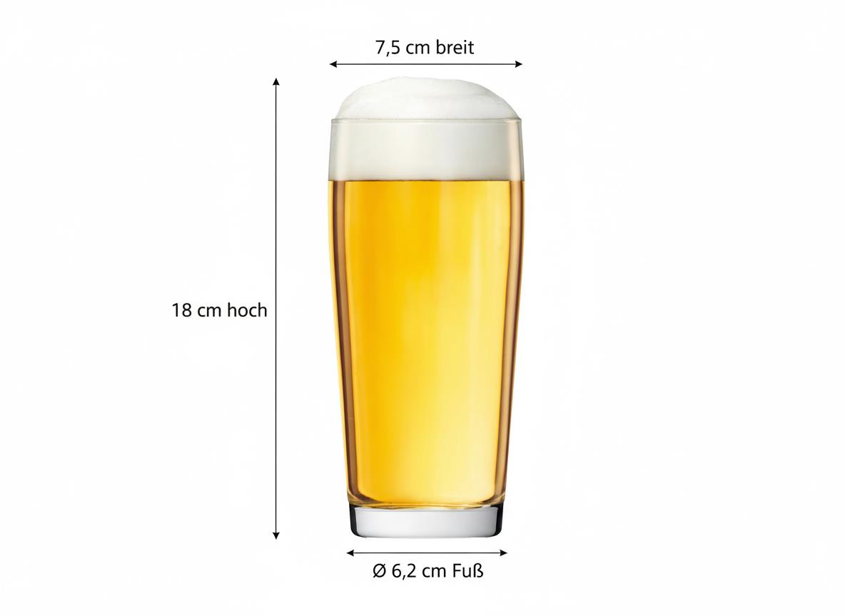 1x Smiley Motiv Bierglas 500ml spülmaschinenfest für gesellige Abende und gute Laune - Vorschau 7