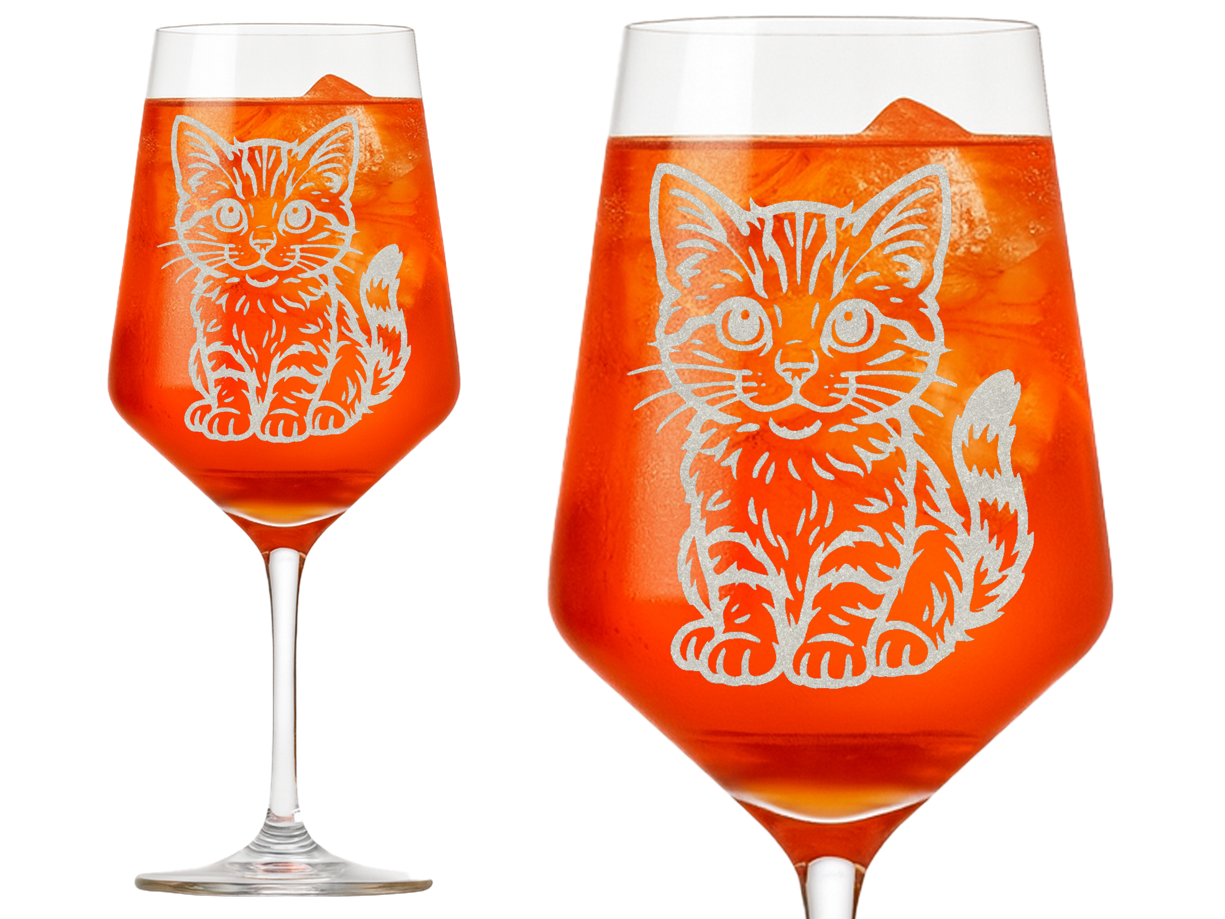 1x Weinglas Gravur 350 ml spülmaschinenfest 21 cm x 8 cm Birma Katze