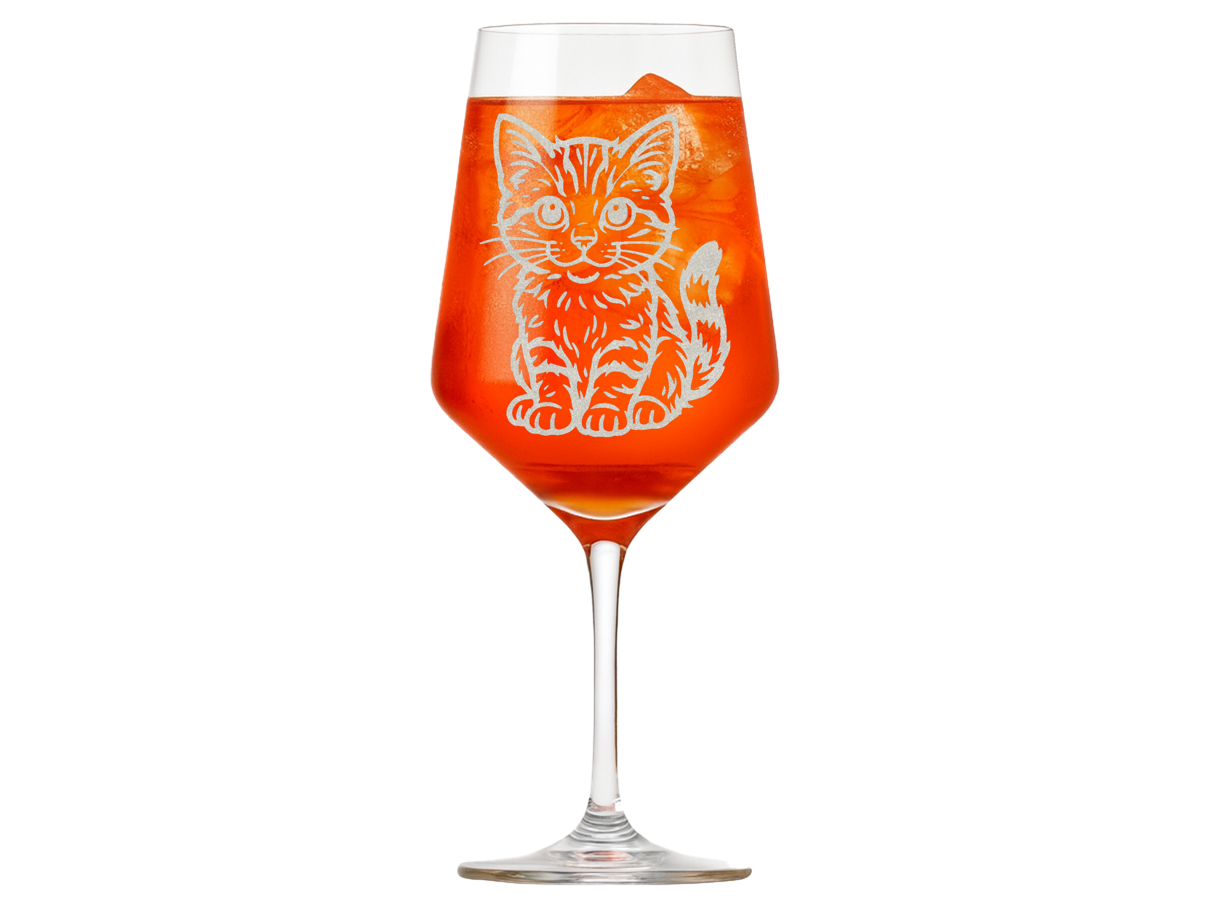 1x Weinglas 350 ml mit Gravur Katzenbaby spülmaschinenfest ideales Geschenk Katzenliebhaber - Vorschau 3