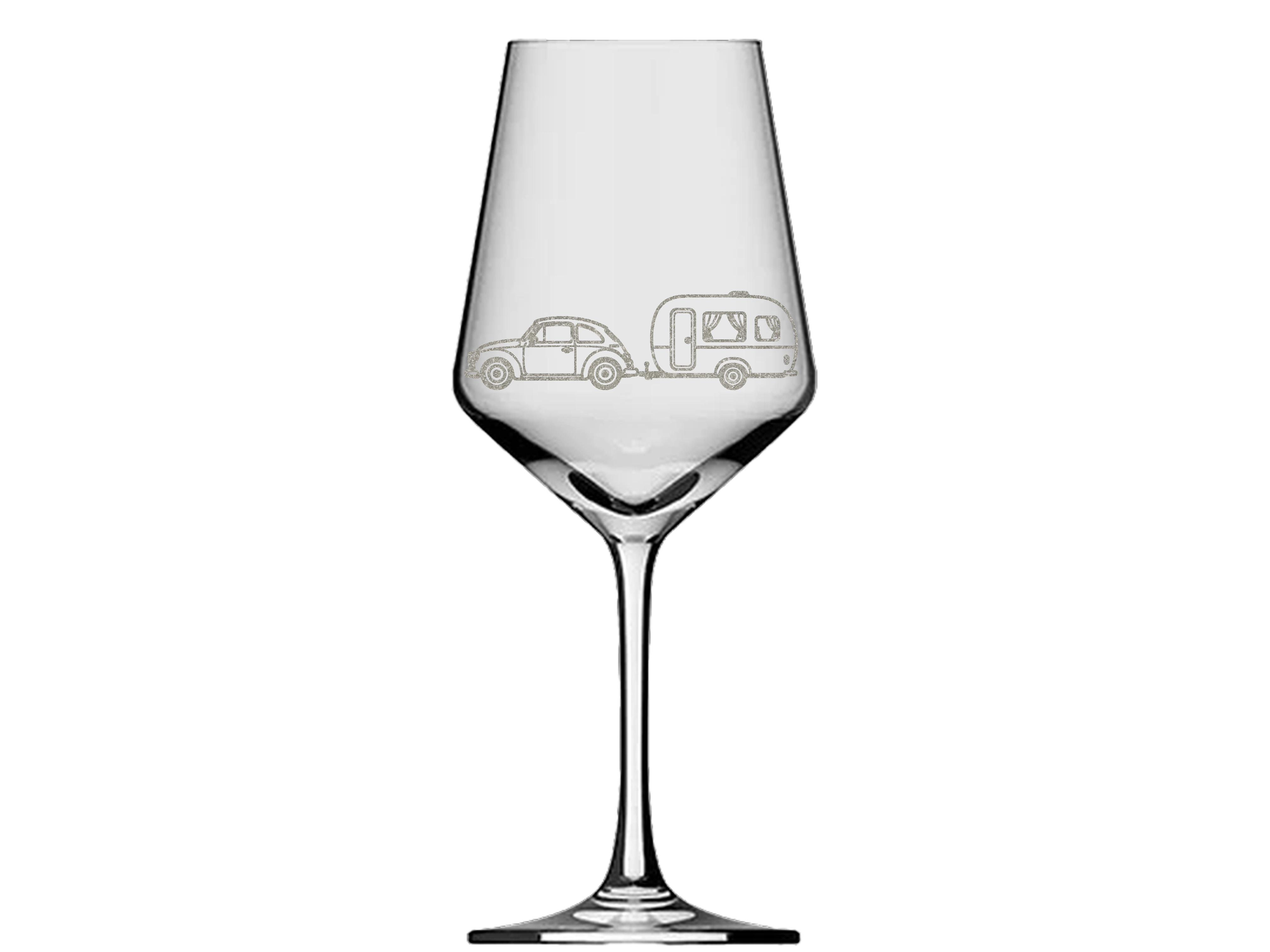 Weinglas 350 ml mit Gravur Camper und Wohnwagen spülmaschinenfest ideal für Weinliebhaber - Vorschau 3