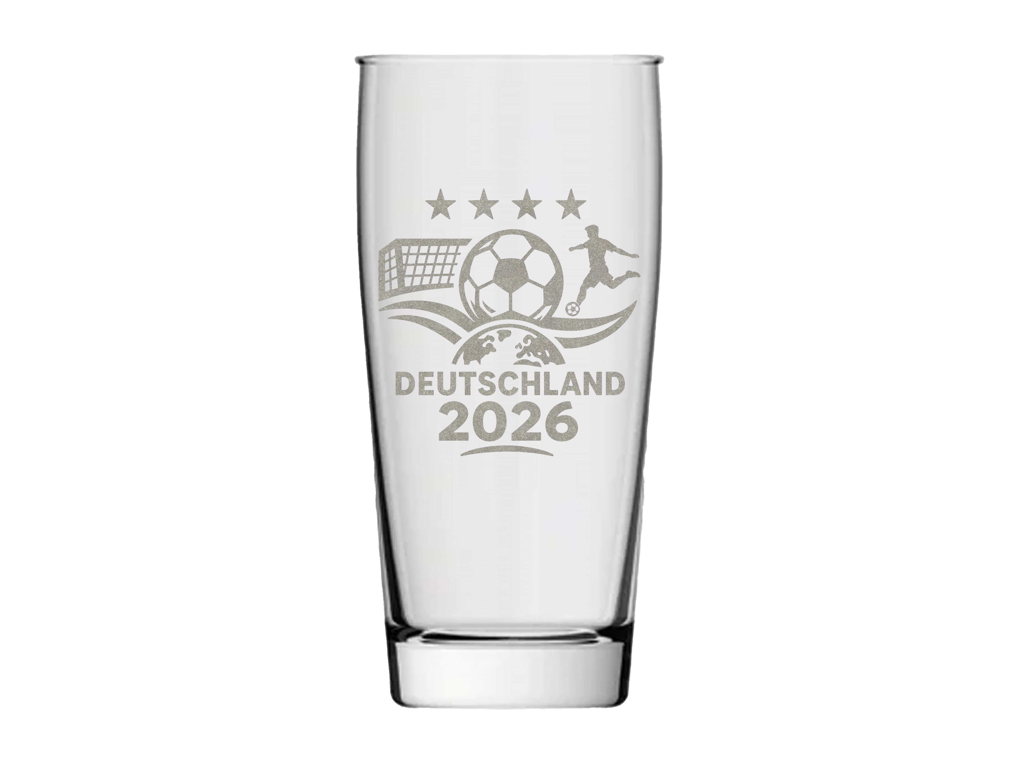 Bierglas Gravur Fussball Spektakel 2026 500ml spülmaschinenfest für Fussballfans - Vorschau 3