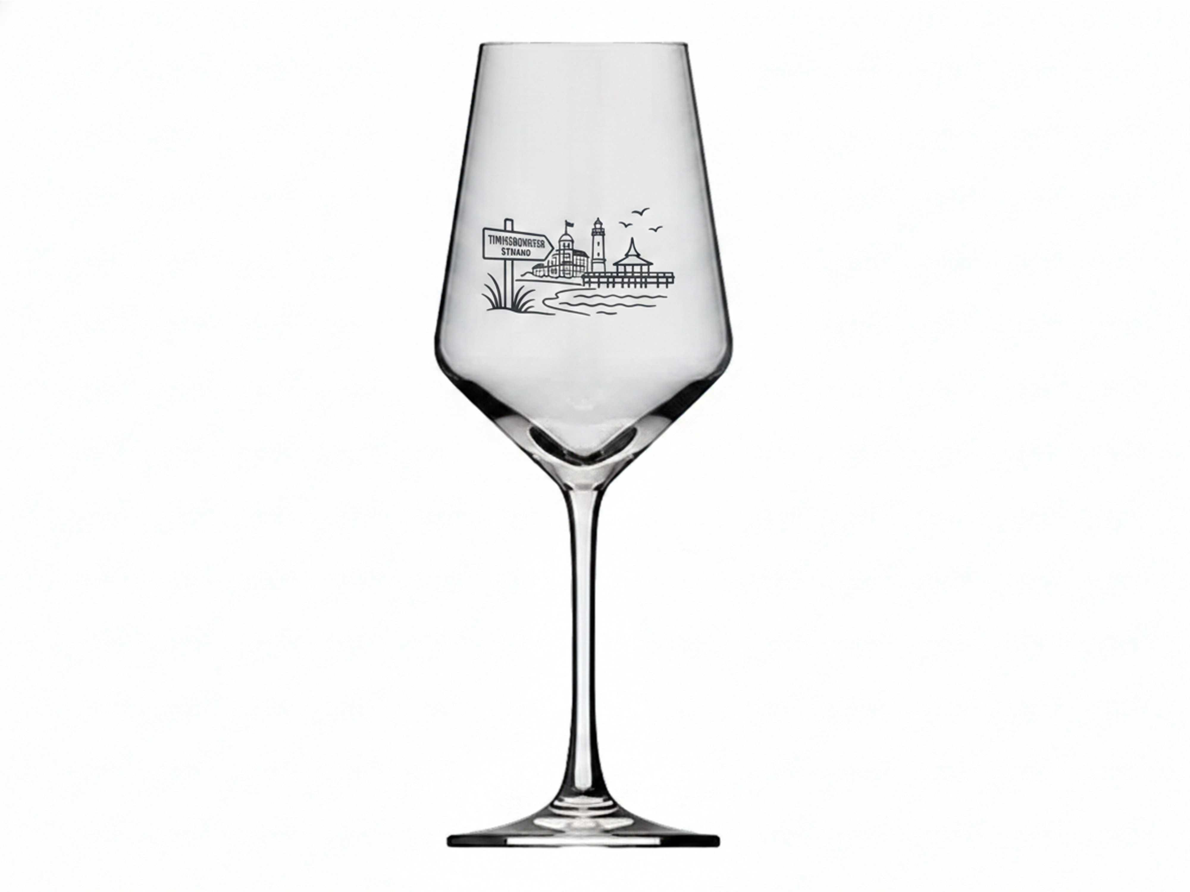 Weinglas Timmendorfer Strand elegante Gravur spülmaschinenfest 350 ml hochwertig - Vorschau 6