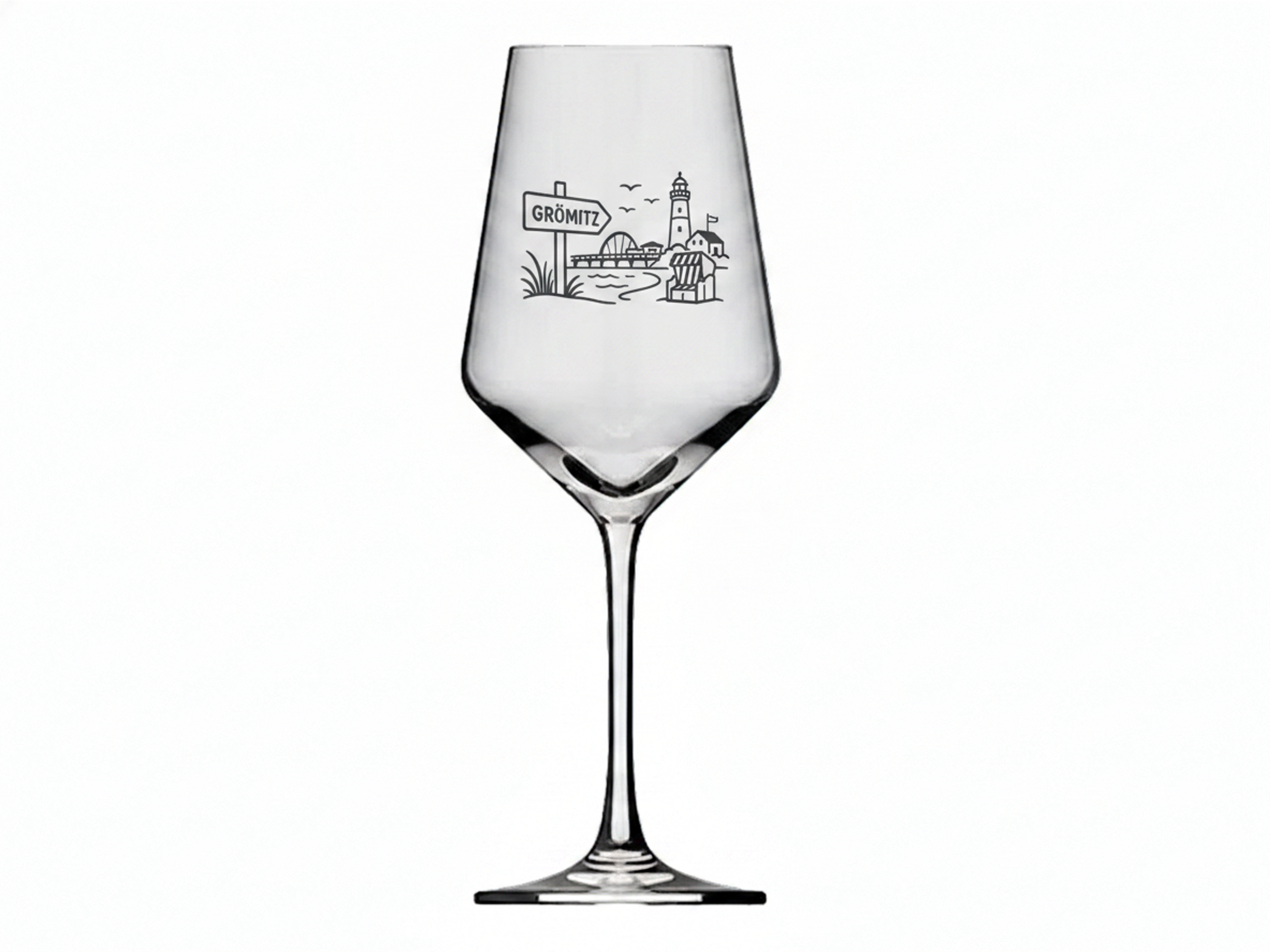 Weinglas Grömitz elegante Gravur spülmaschinenfest 350 ml robust und stylish - Vorschau 6