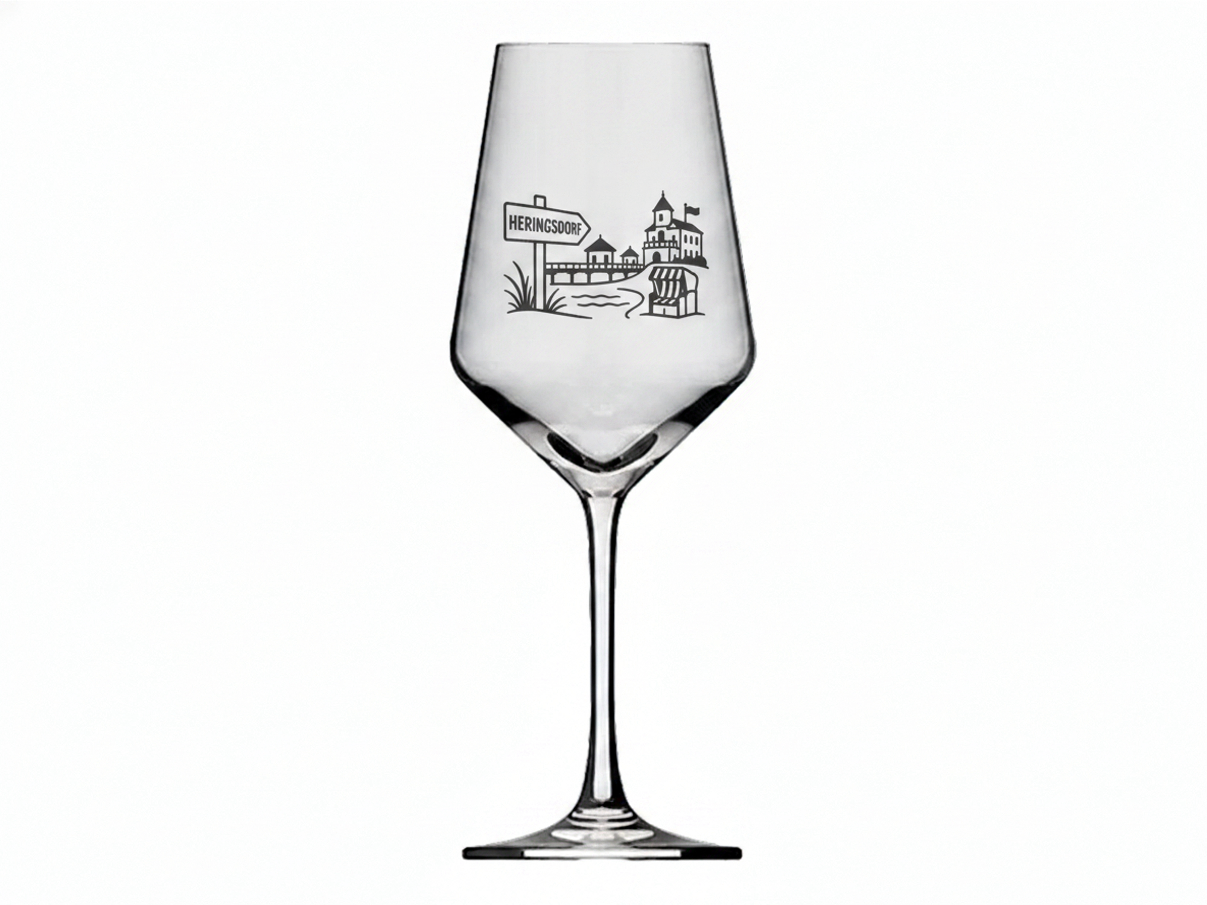Weinglas Heringsdorf elegante Gravur spülmaschinenfest 350 ml perfekt für jeden Anlass - Vorschau 6
