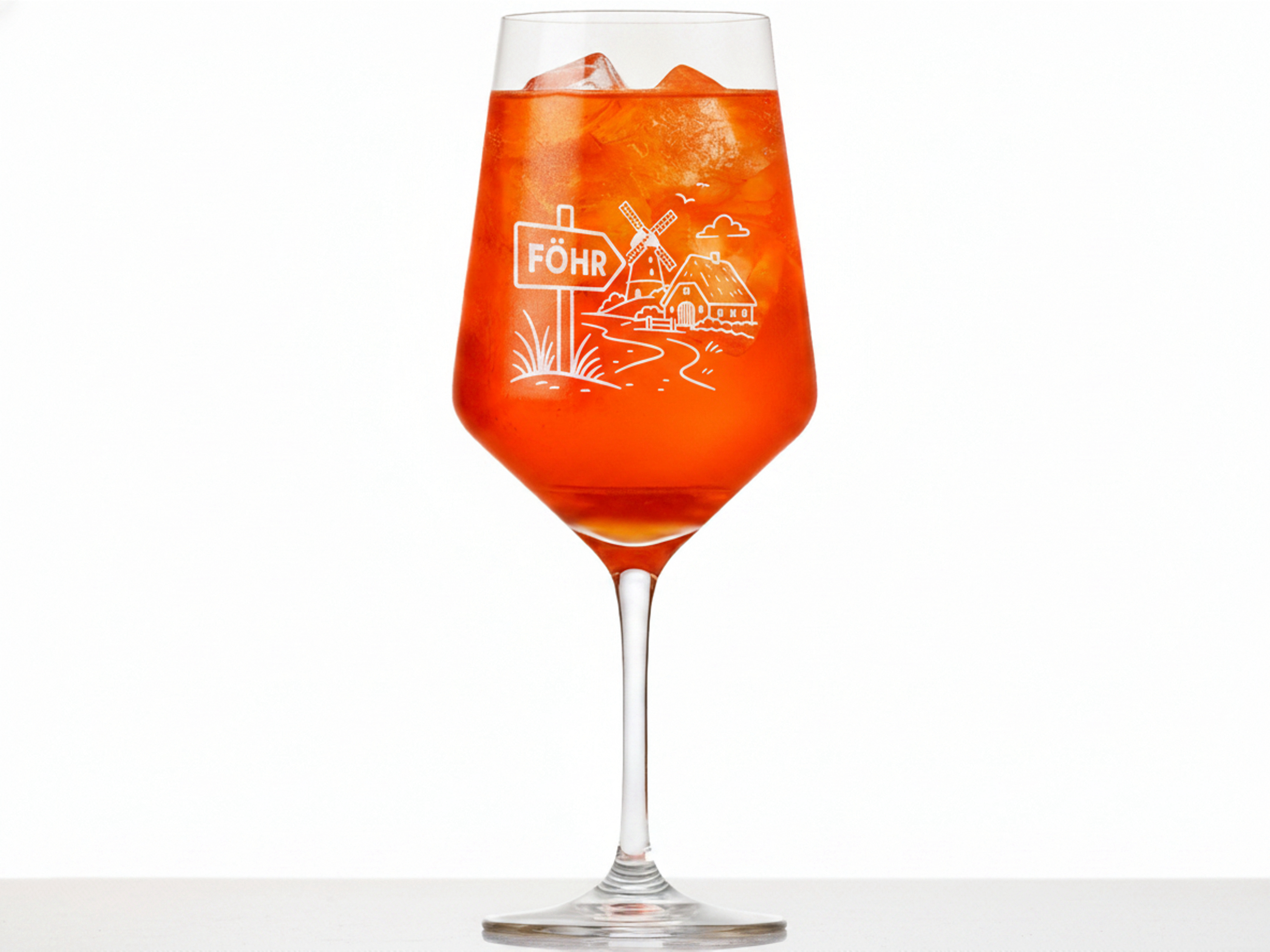 Weinglas Insel Föhr elegante Gravur spülmaschinenfest 350 ml robustes Design - Vorschau 5