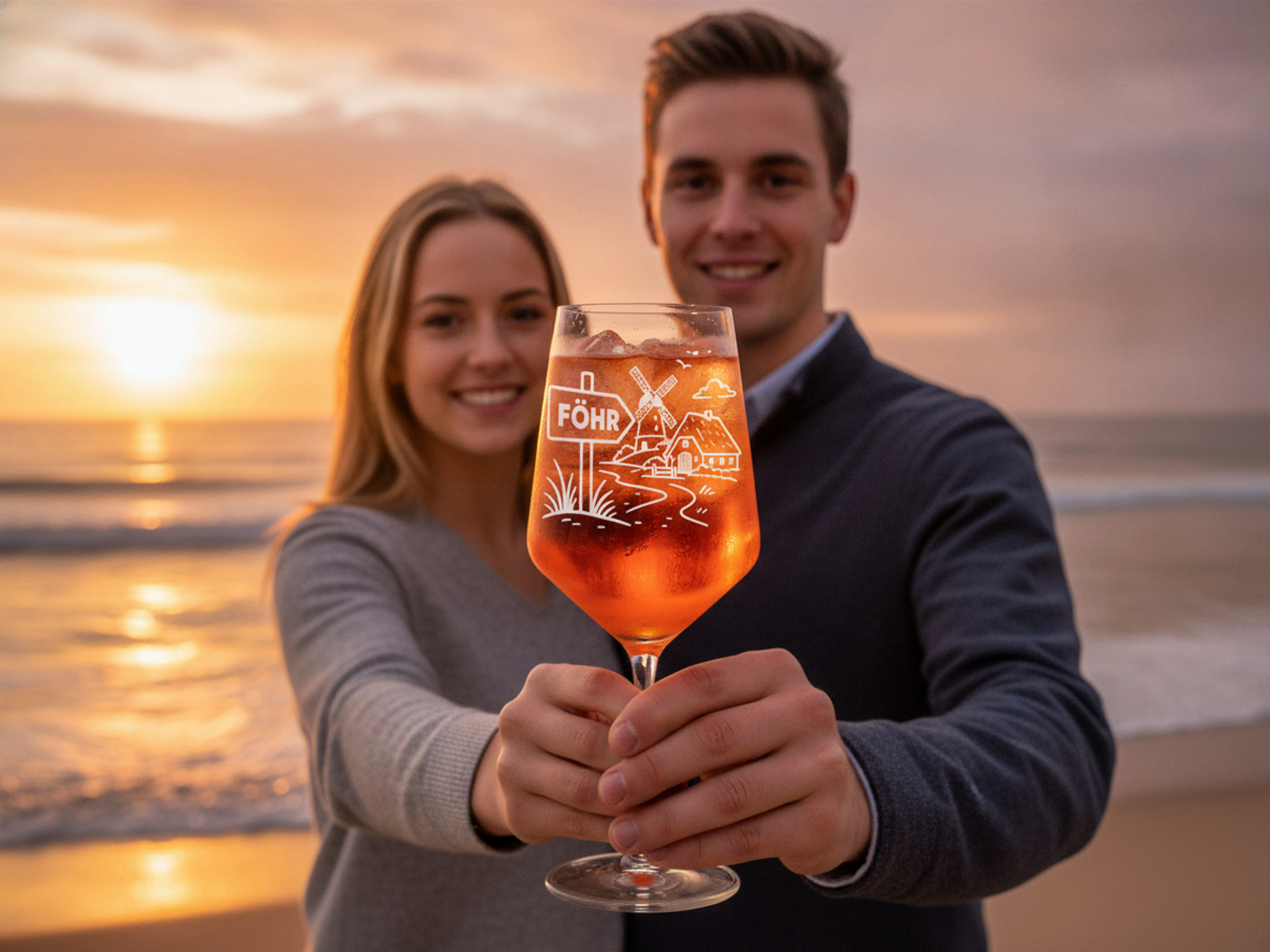 Weinglas Insel Föhr elegante Gravur spülmaschinenfest 350 ml robustes Design - Vorschau 4