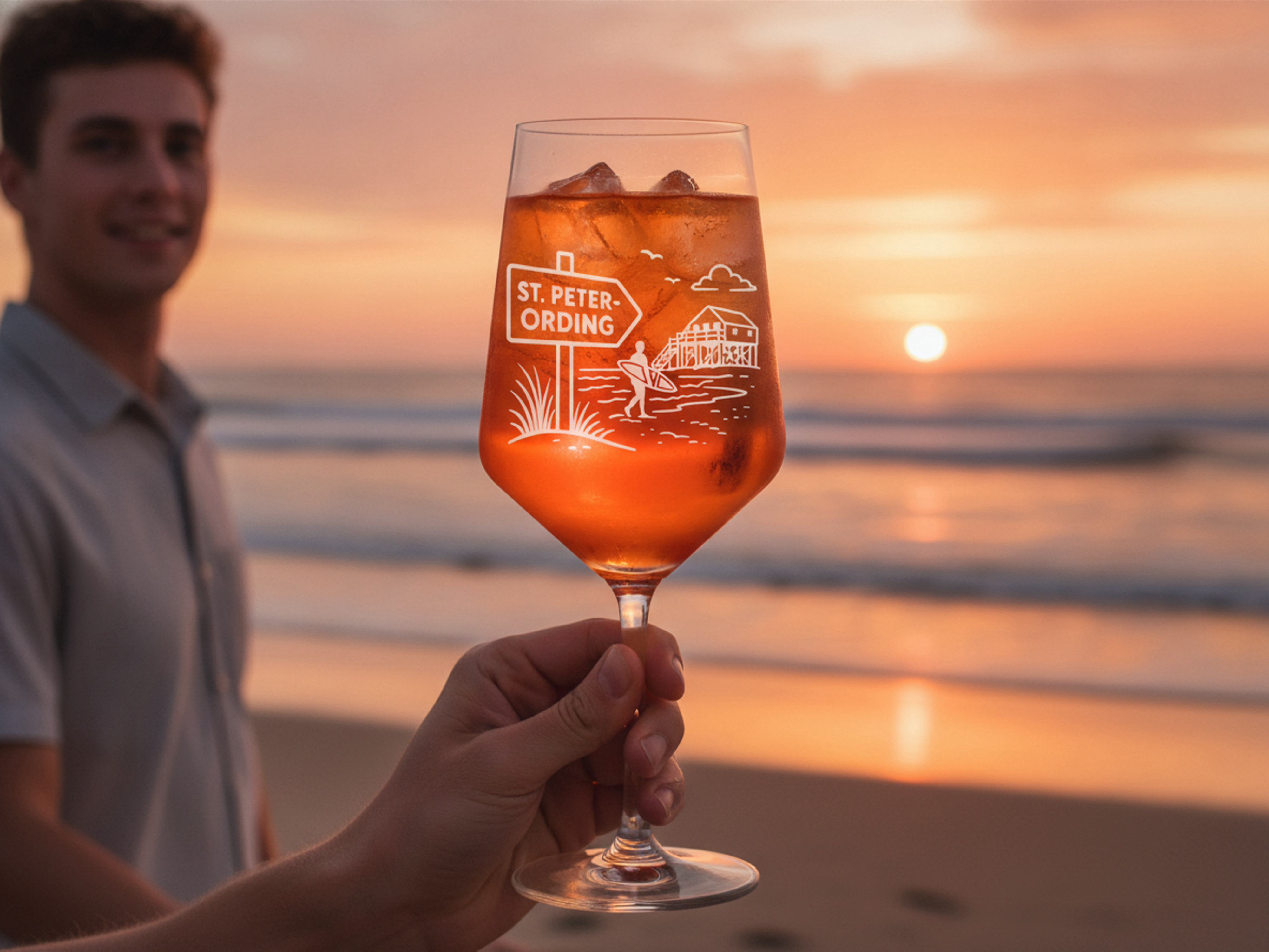 Weinglas St. Peter-Ording elegante Gravur spülmaschinenfest 350 ml hochwertig - Vorschau 4