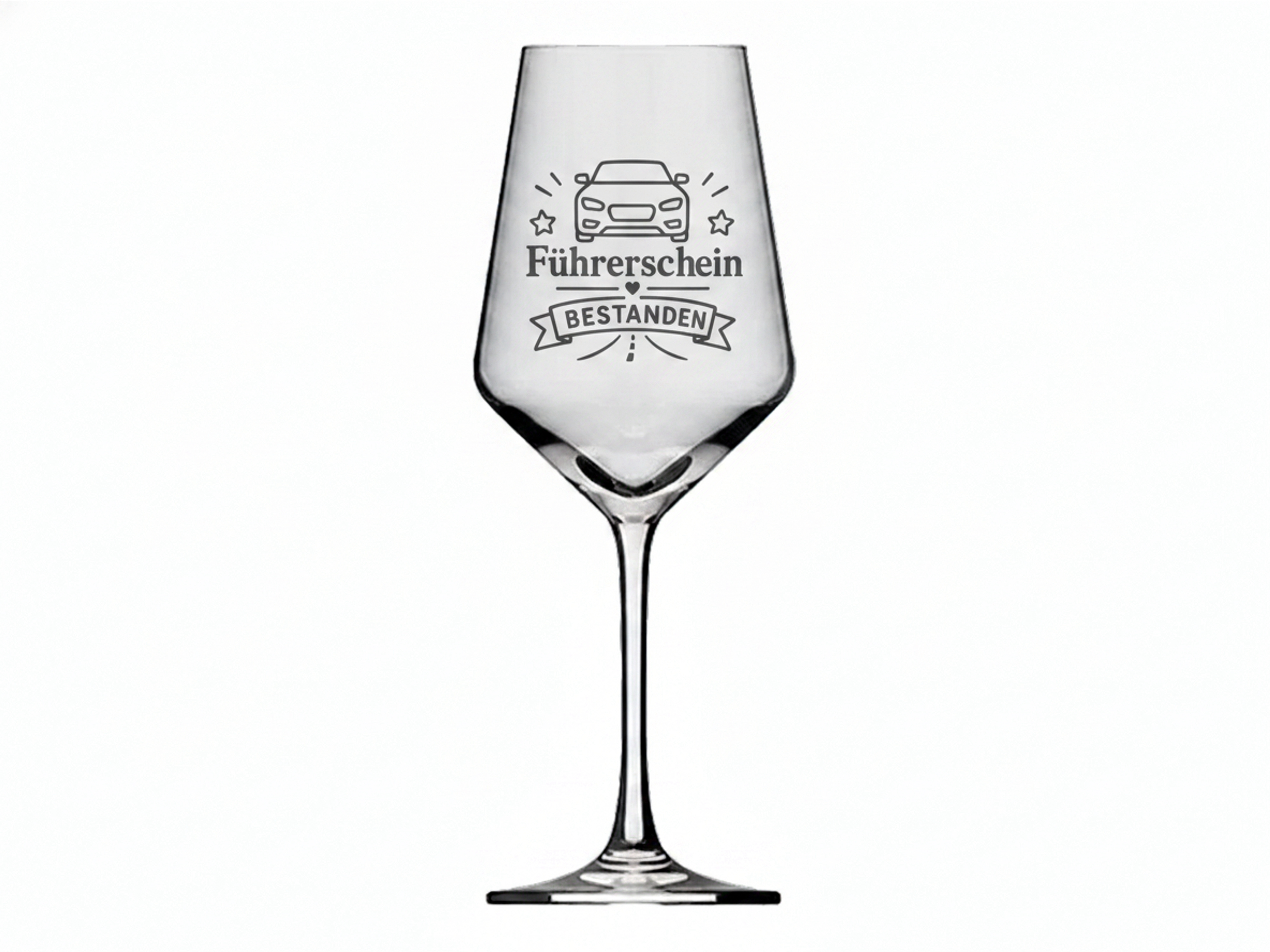 Weinglas Führerschein bestanden spülmaschinenfest 350ml robust ergonomisch - Vorschau 6