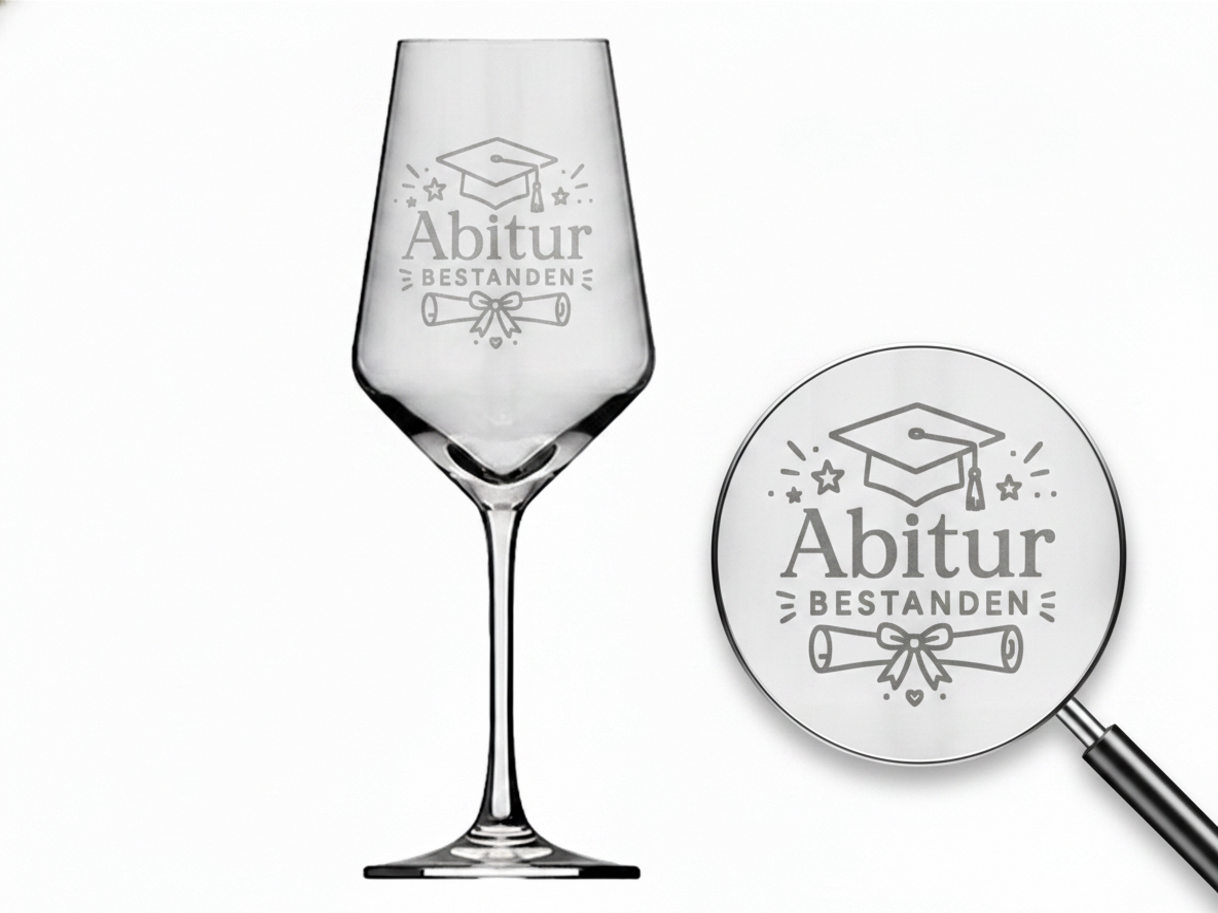 Weinglas Abitur bestanden spülmaschinenfest 350ml hochwertig klar