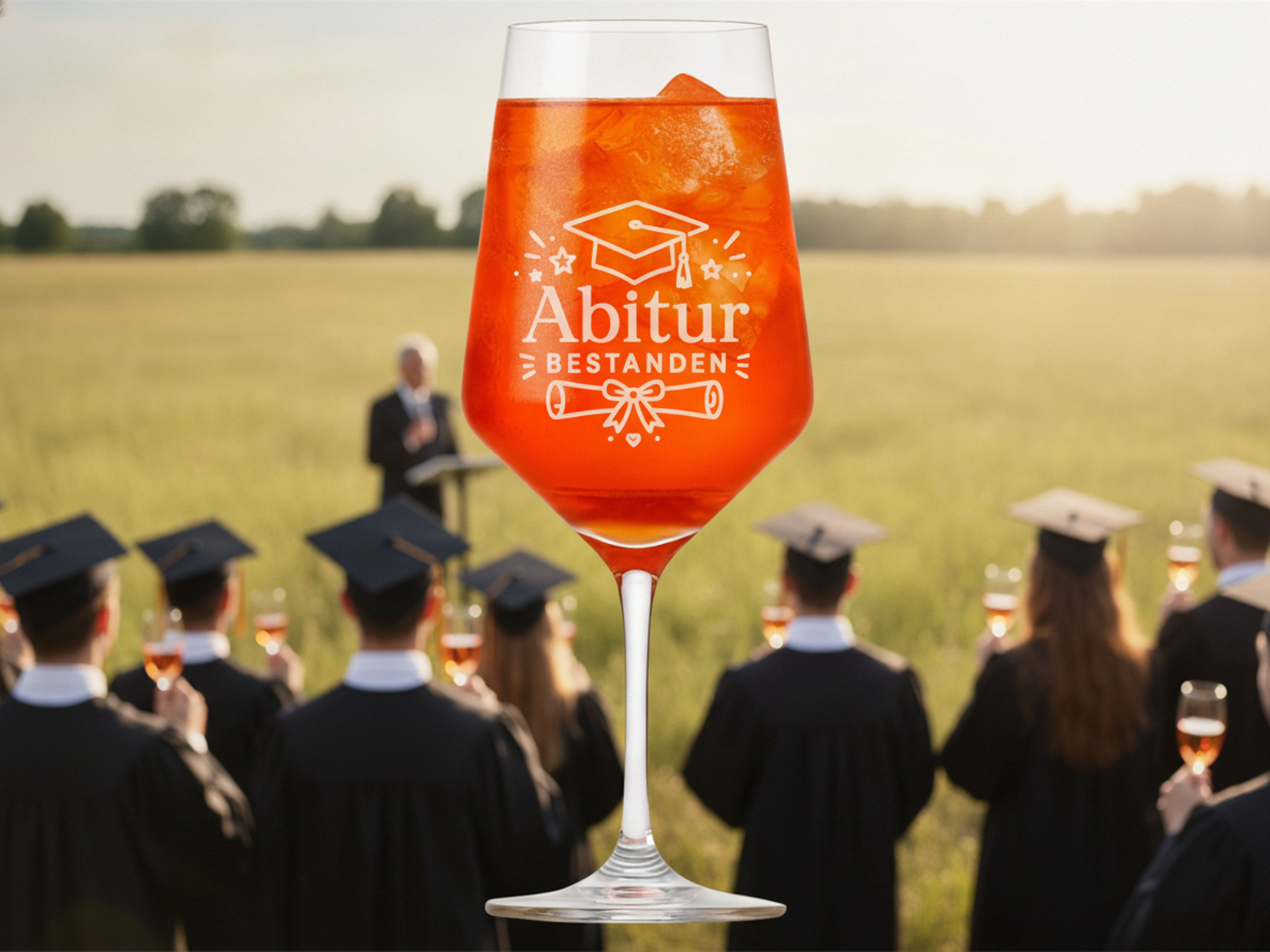 Weinglas Abitur bestanden spülmaschinenfest 350ml hochwertig klar - Vorschau 2
