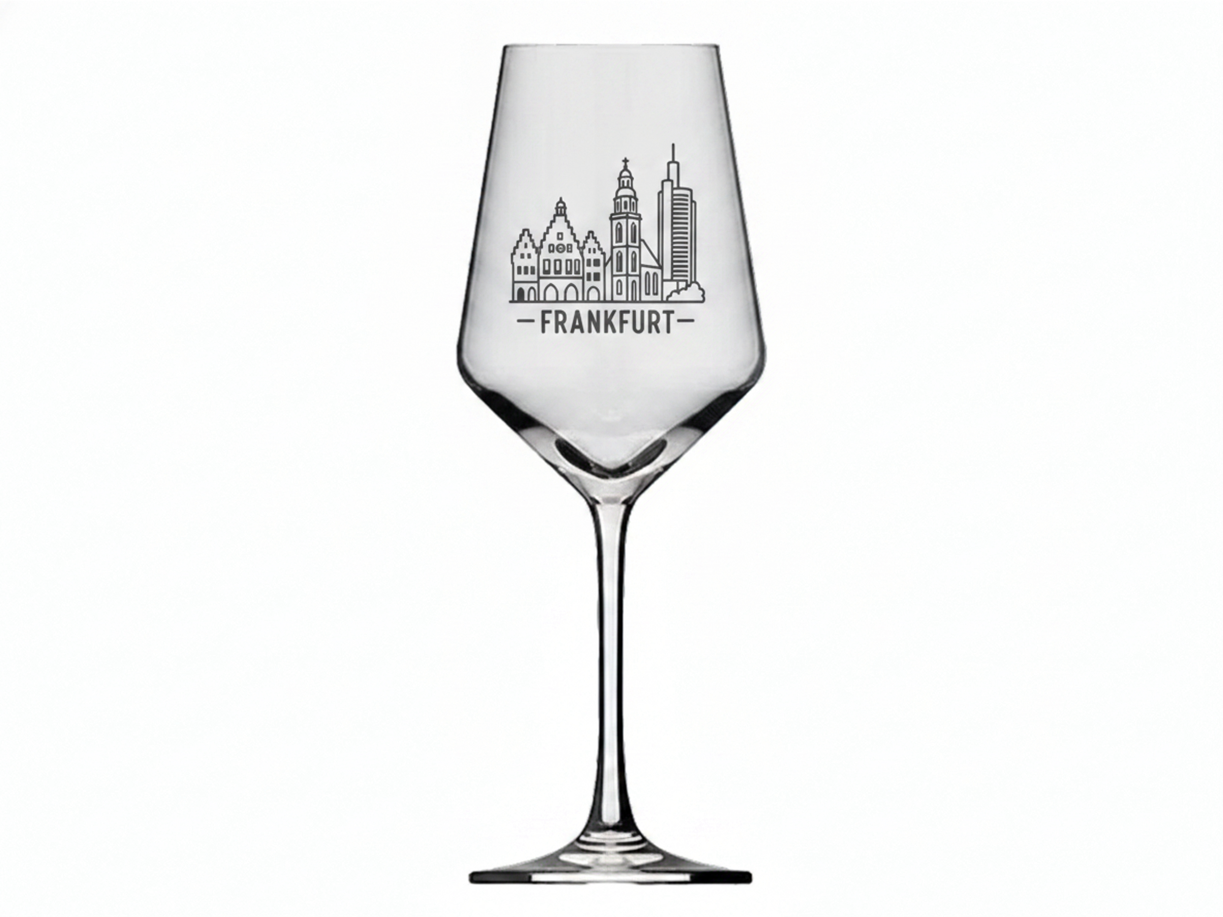 Weinglas Gravur Frankfurt 350ml spülmaschinenfest aus Qualitätsglas - Vorschau 6