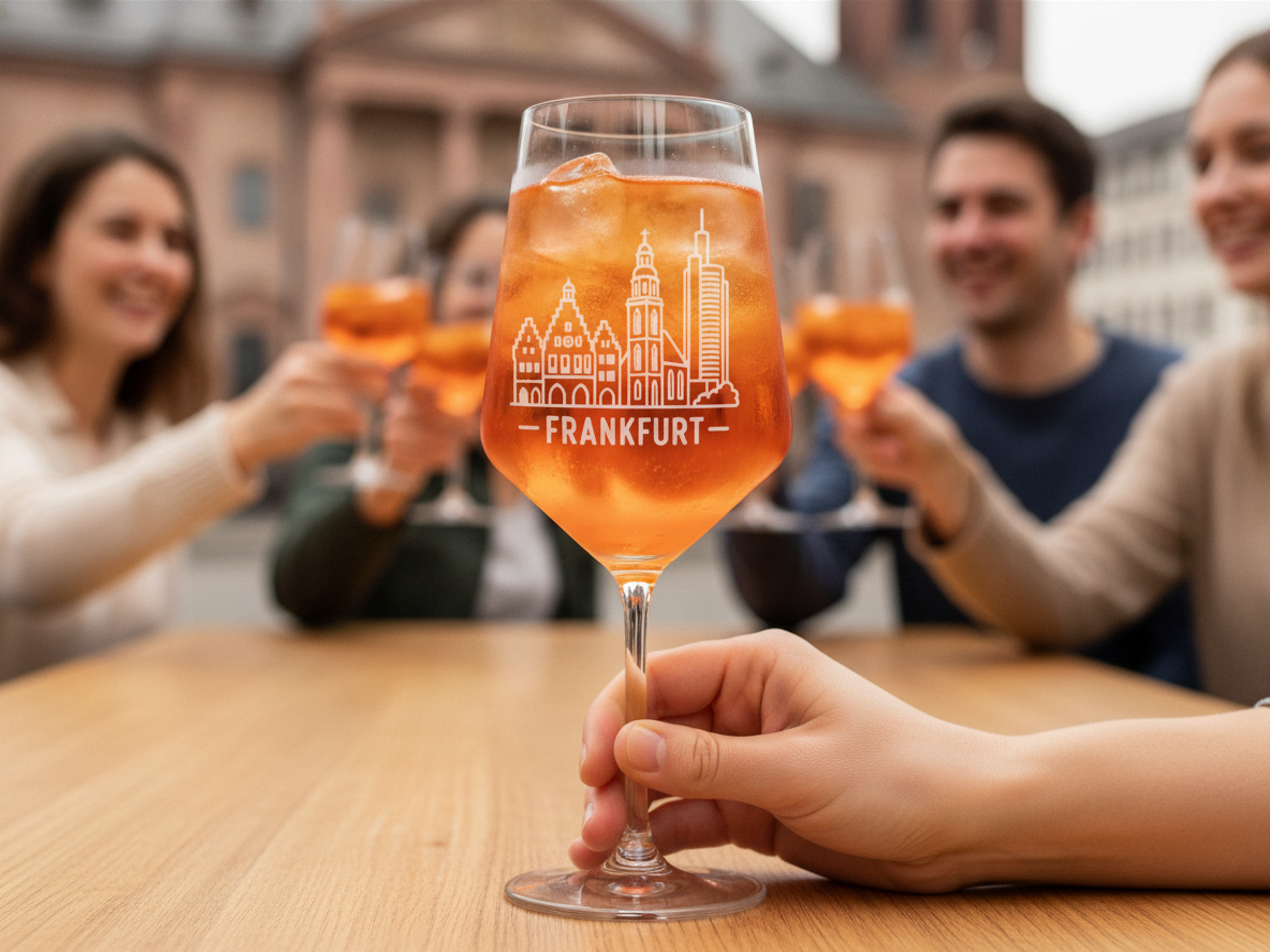 Weinglas Gravur Frankfurt 350ml spülmaschinenfest aus Qualitätsglas - Vorschau 3