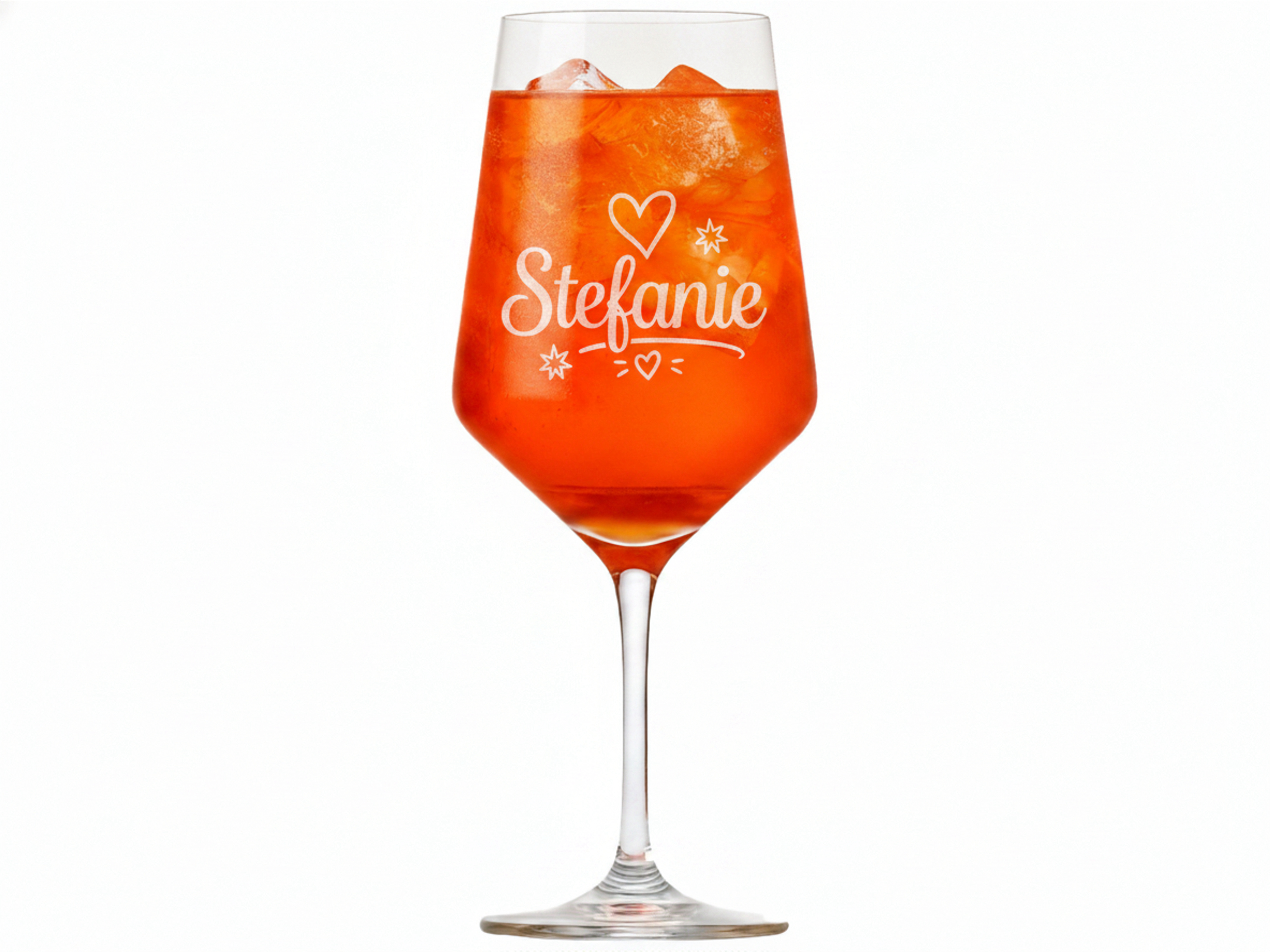 1x Weinglas Gravur Stefanie Namensglas 350ml spülmaschinenfest robust langlebig - Vorschau 5