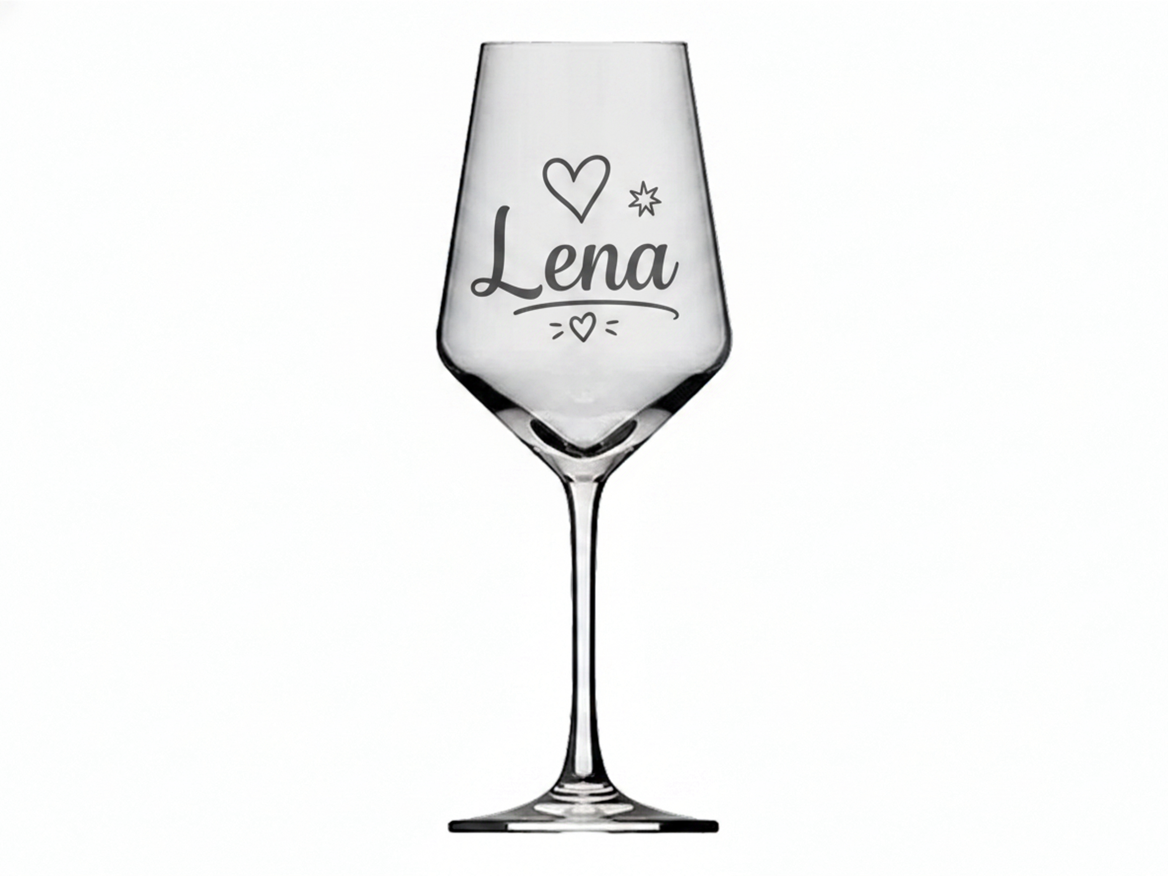 1x Weinglas Gravur Lena Namensglas 350ml spülmaschinenfest und langlebig - Vorschau 6