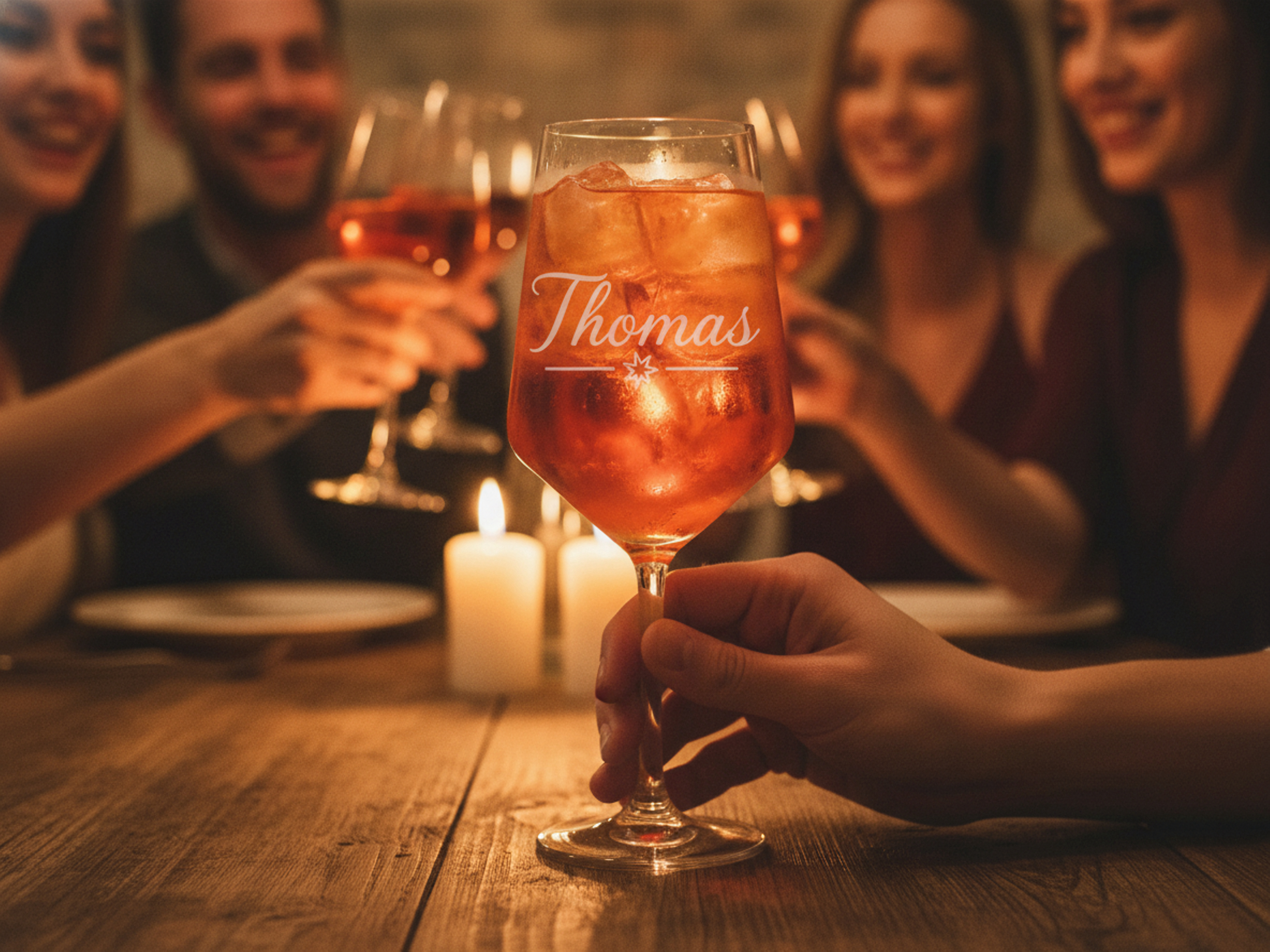 1x Weinglas Gravur Thomas Namensglas 350ml spülmaschinenfest mit persönlicher Note - Vorschau 3