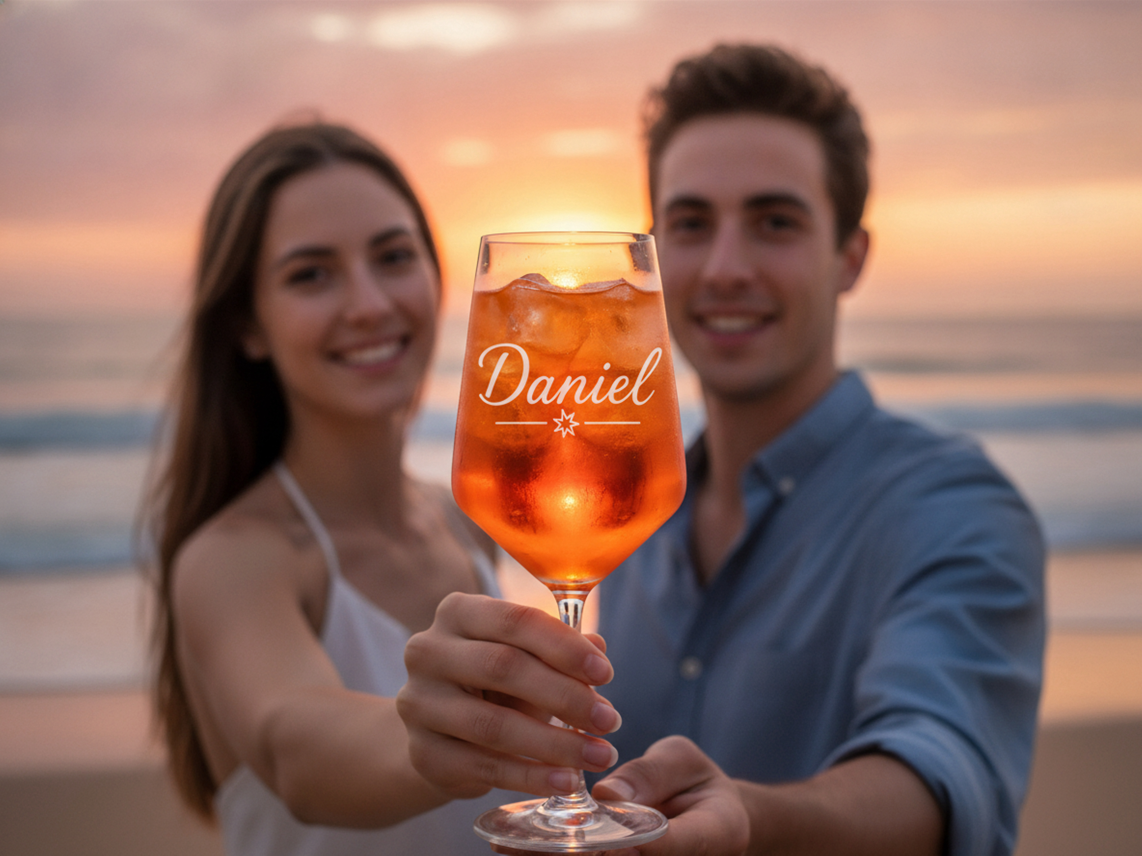 1x Weinglas Gravur Daniel Namensglas 350ml spülmaschinenfest hochwertig langlebig - Vorschau 4