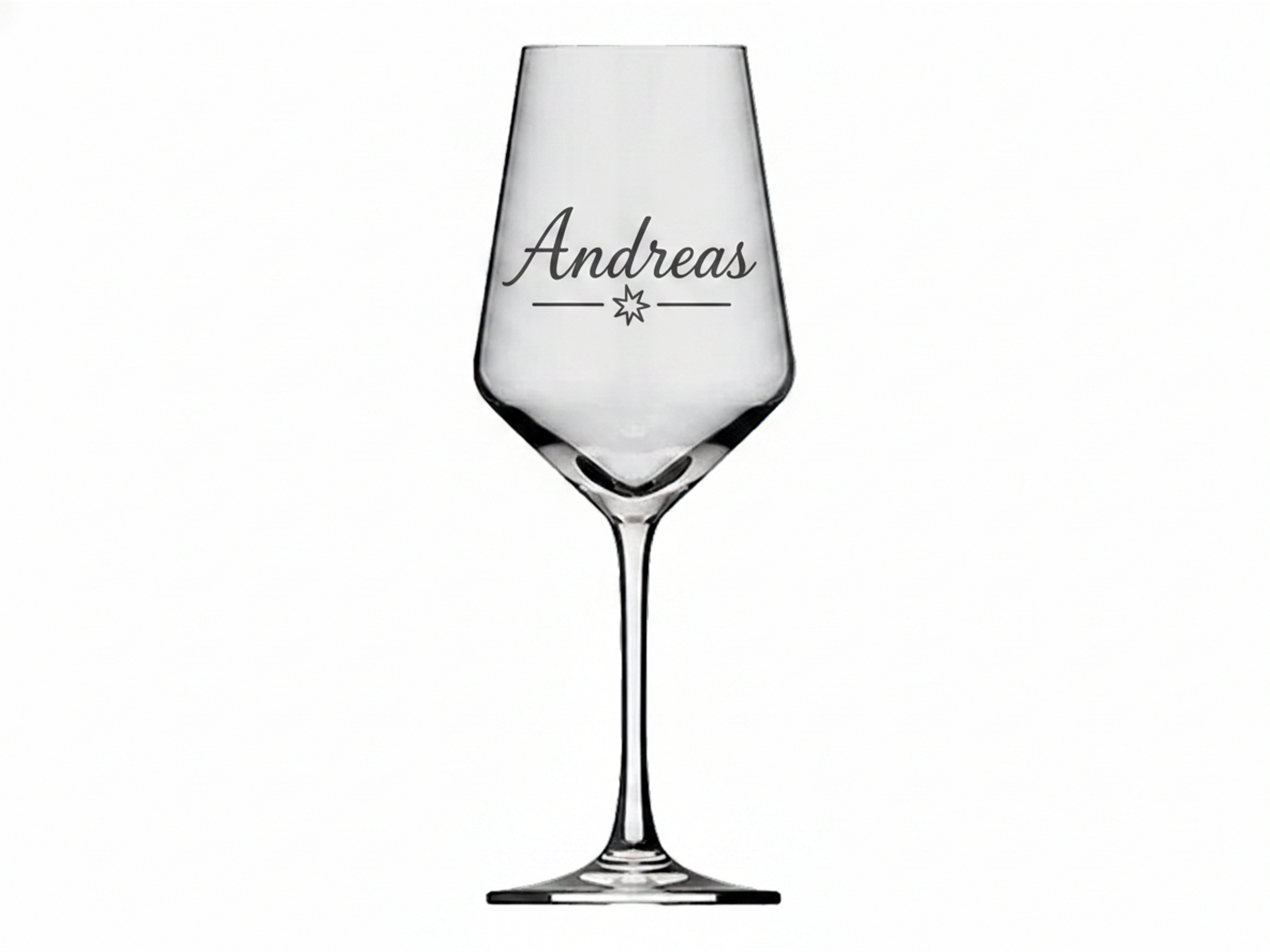 1x Weinglas Gravur Andreas 350ml spülmaschinenfest personalisiertes Glas - Vorschau 6