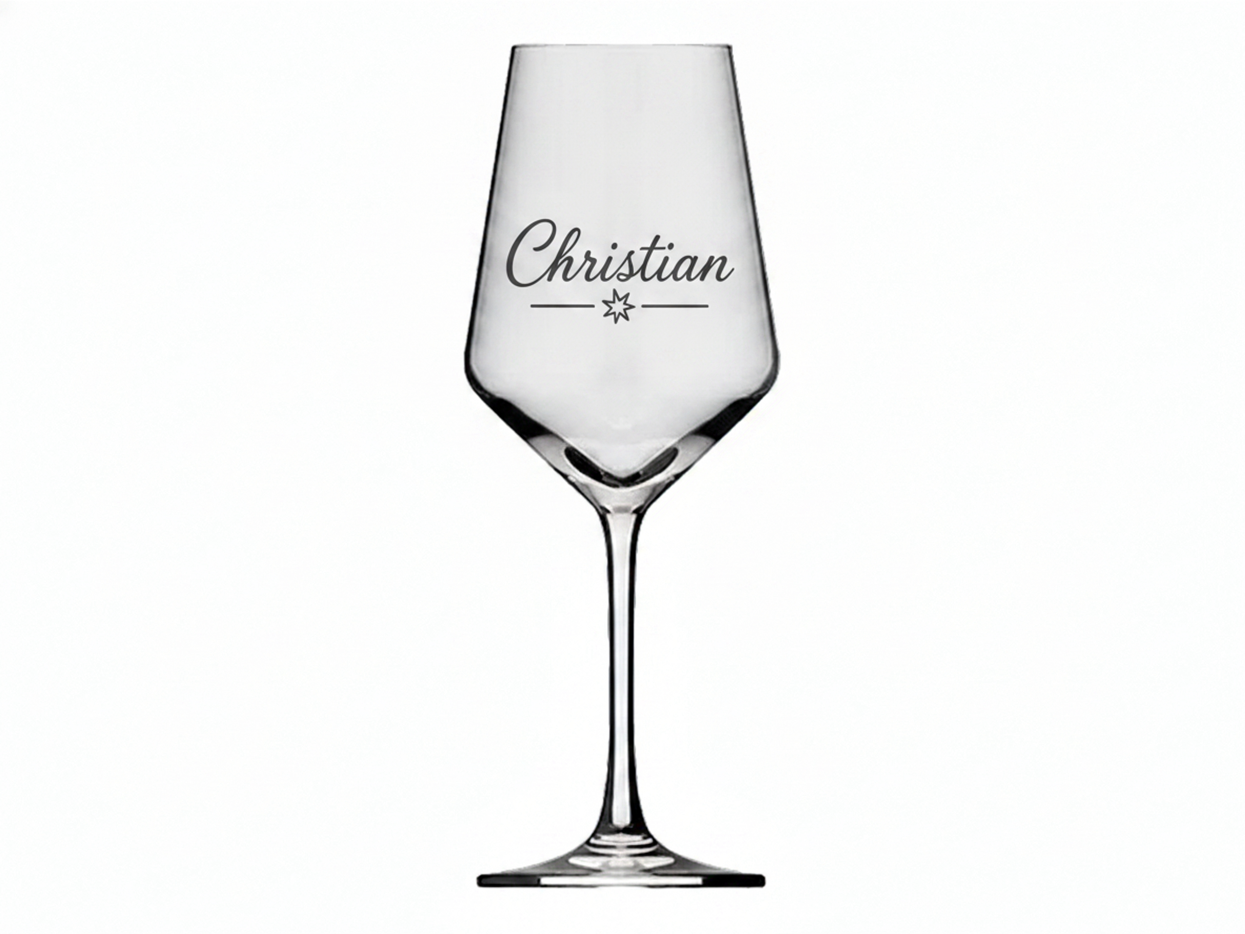 1x Weinglas Gravur Christian Namensglas 350ml spülmaschinenfest und elegant - Vorschau 6