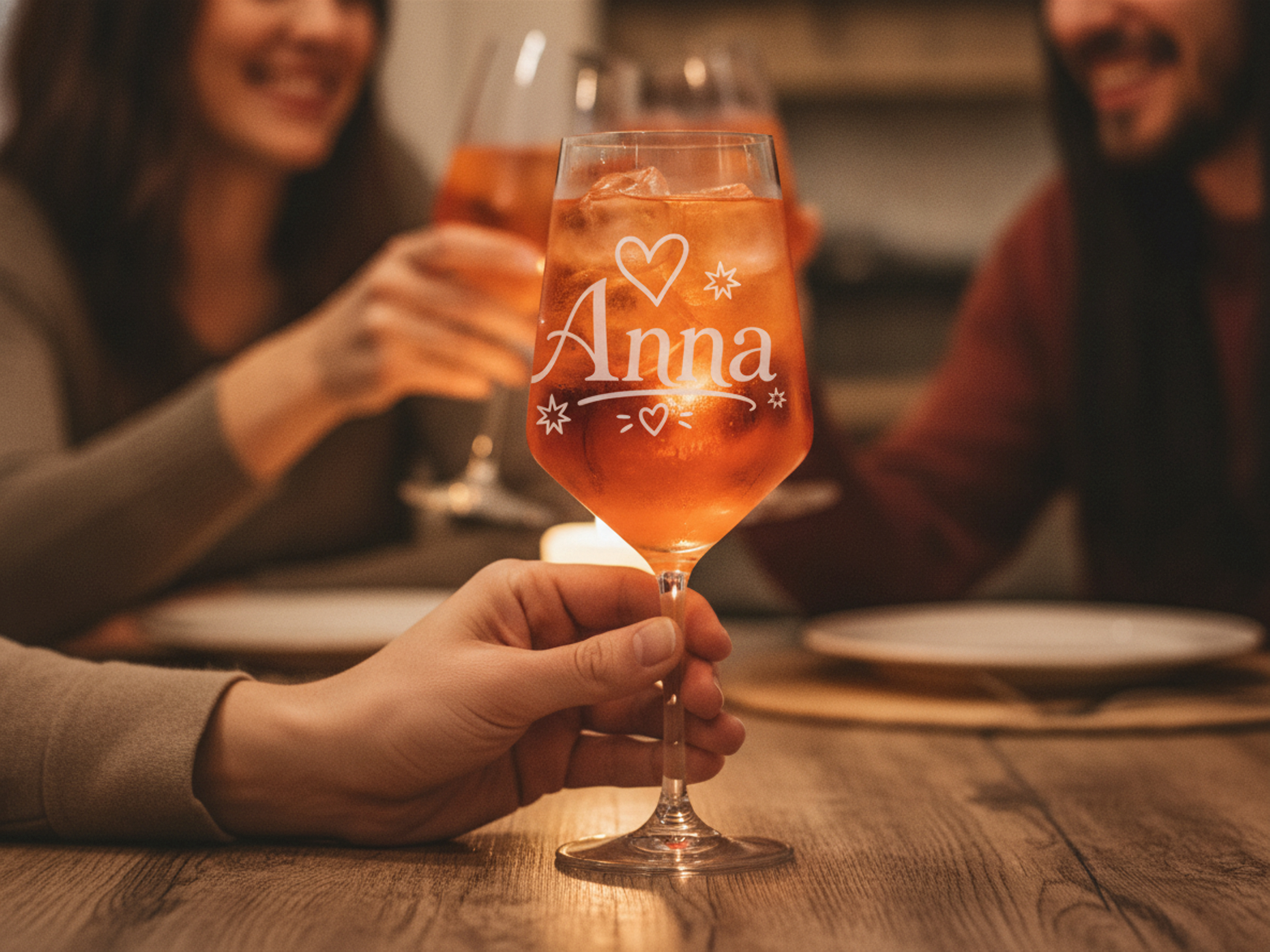 1x Weinglas Gravur Anna Namensglas 350ml spülmaschinenfest personalisiert - Vorschau 3