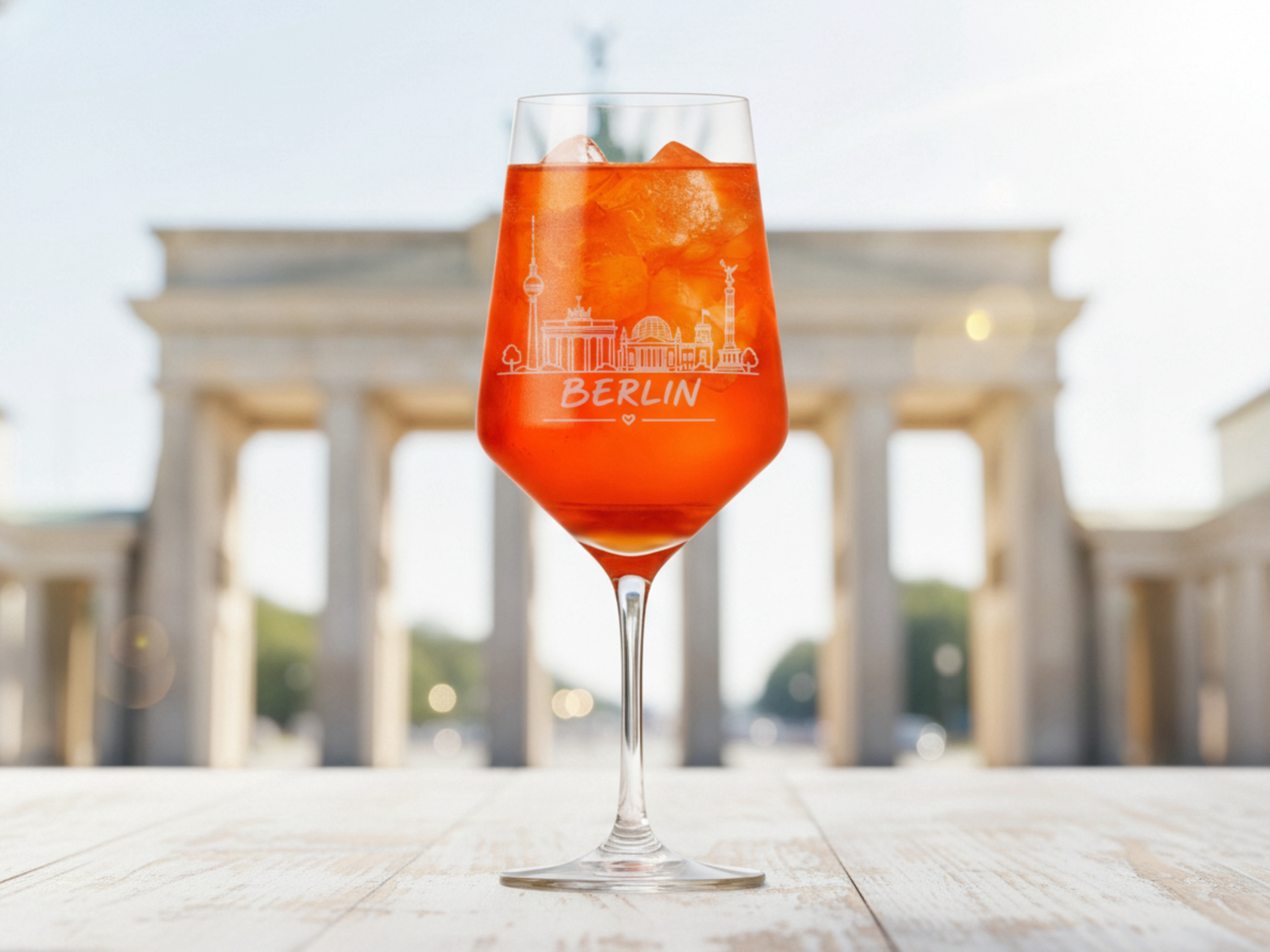 Weinglas Gravur Berlin 350ml spülmaschinenfest hochwertig und stabil - Vorschau 5