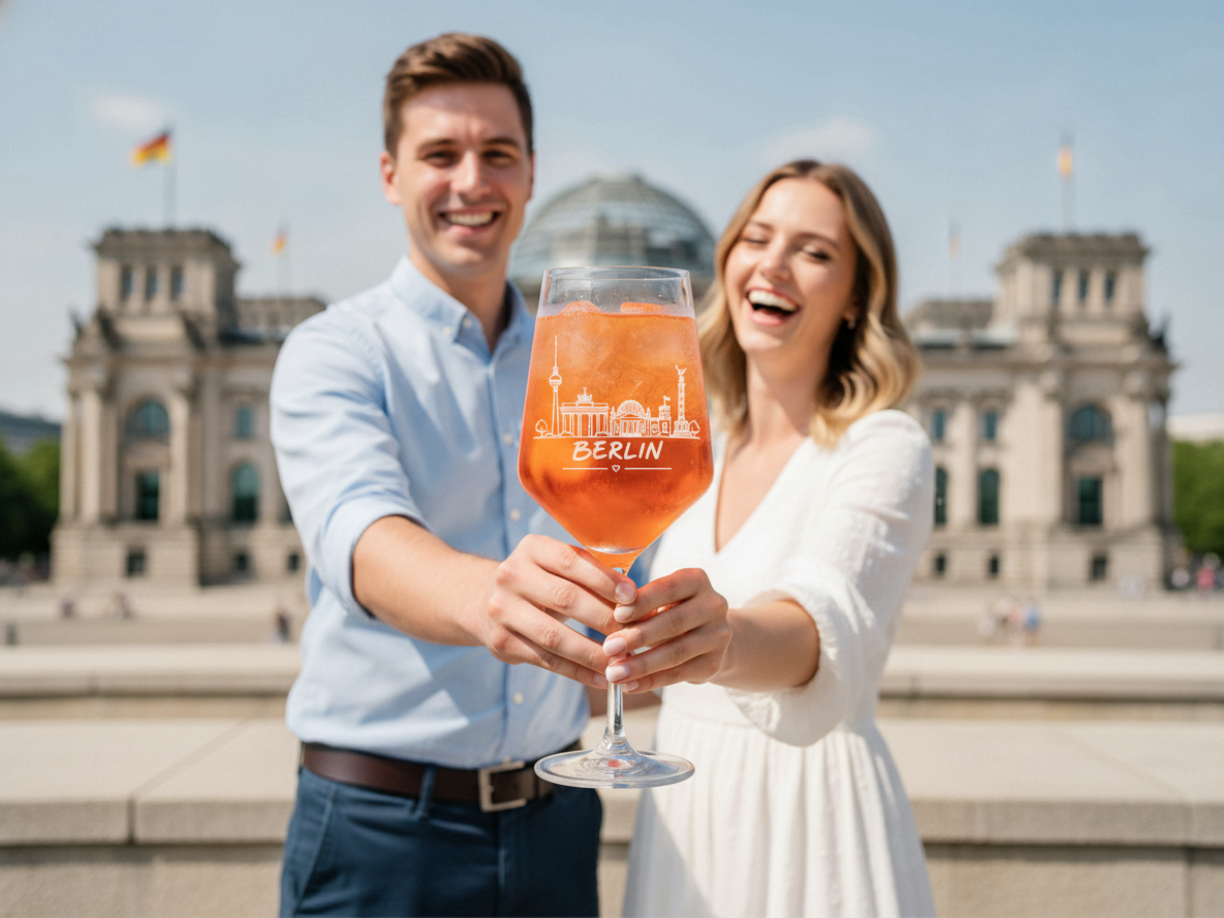 Weinglas Gravur Berlin 350ml spülmaschinenfest hochwertig und stabil - Vorschau 9