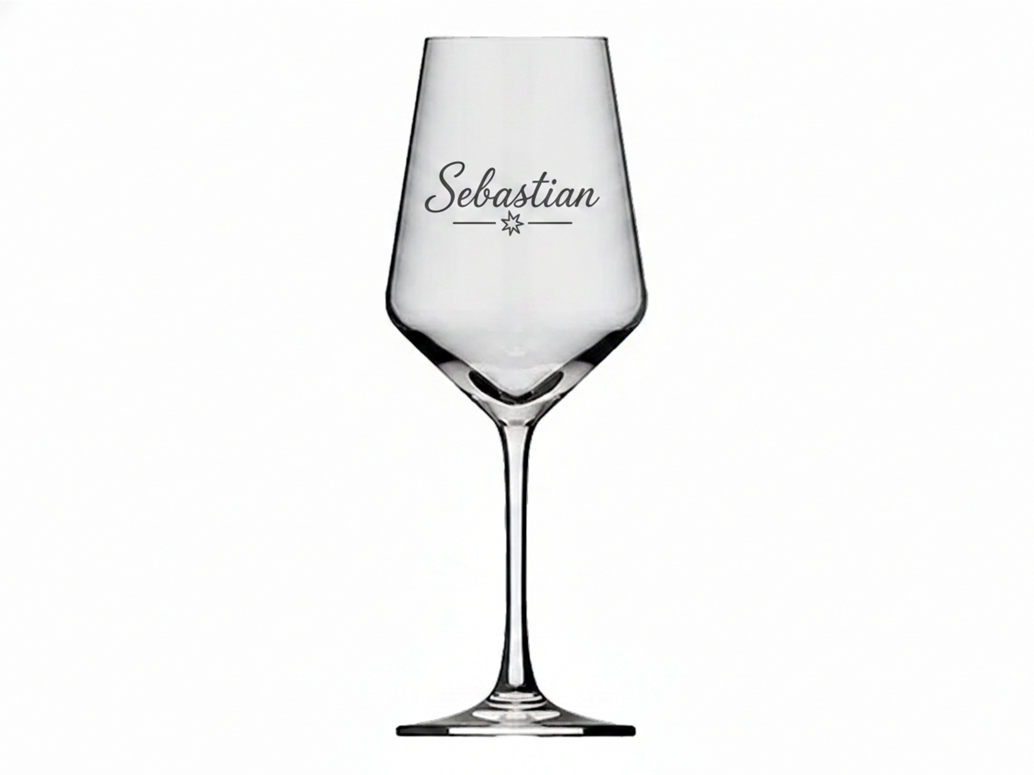 1x Weinglas Gravur Sebastian Namensglas 350ml spülmaschinenfest und robust - Vorschau 6