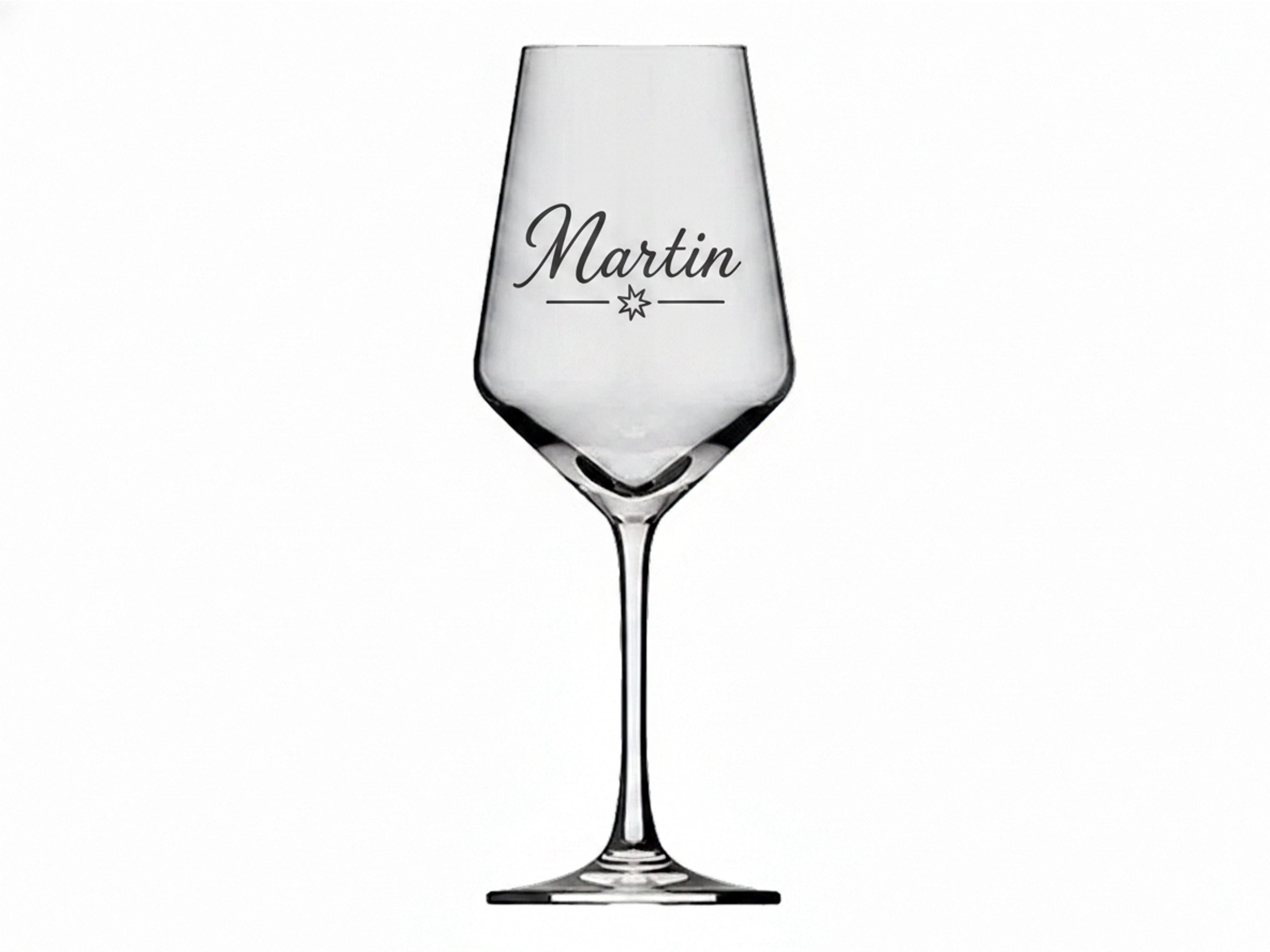 1x Weinglas Gravur Martin Namensglas 350ml spülmaschinenfest zeitlos klassisch - Vorschau 6