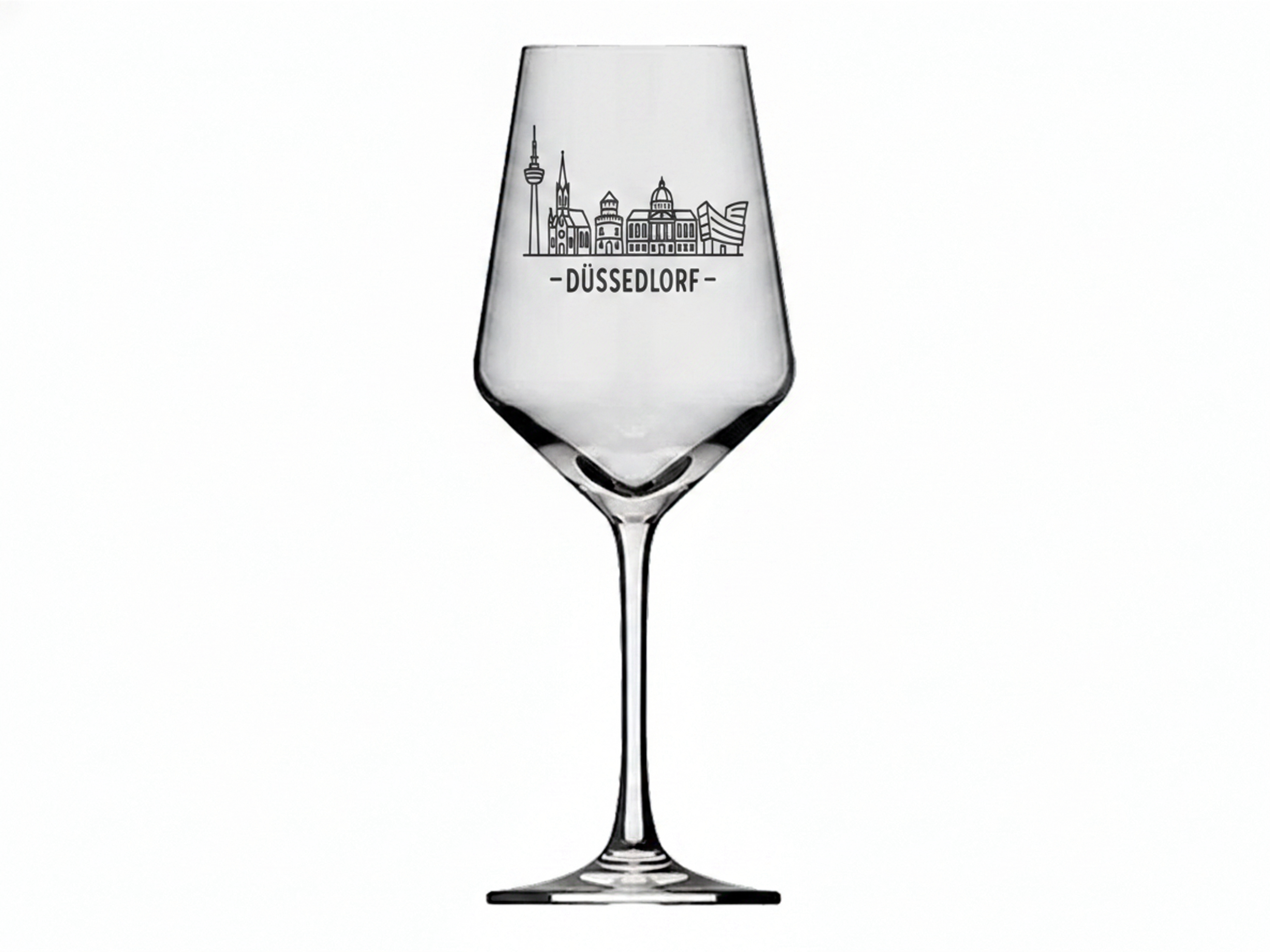 Weinglas Gravur Düsseldorf 350ml spülmaschinenfest robust und elegant - Vorschau 6
