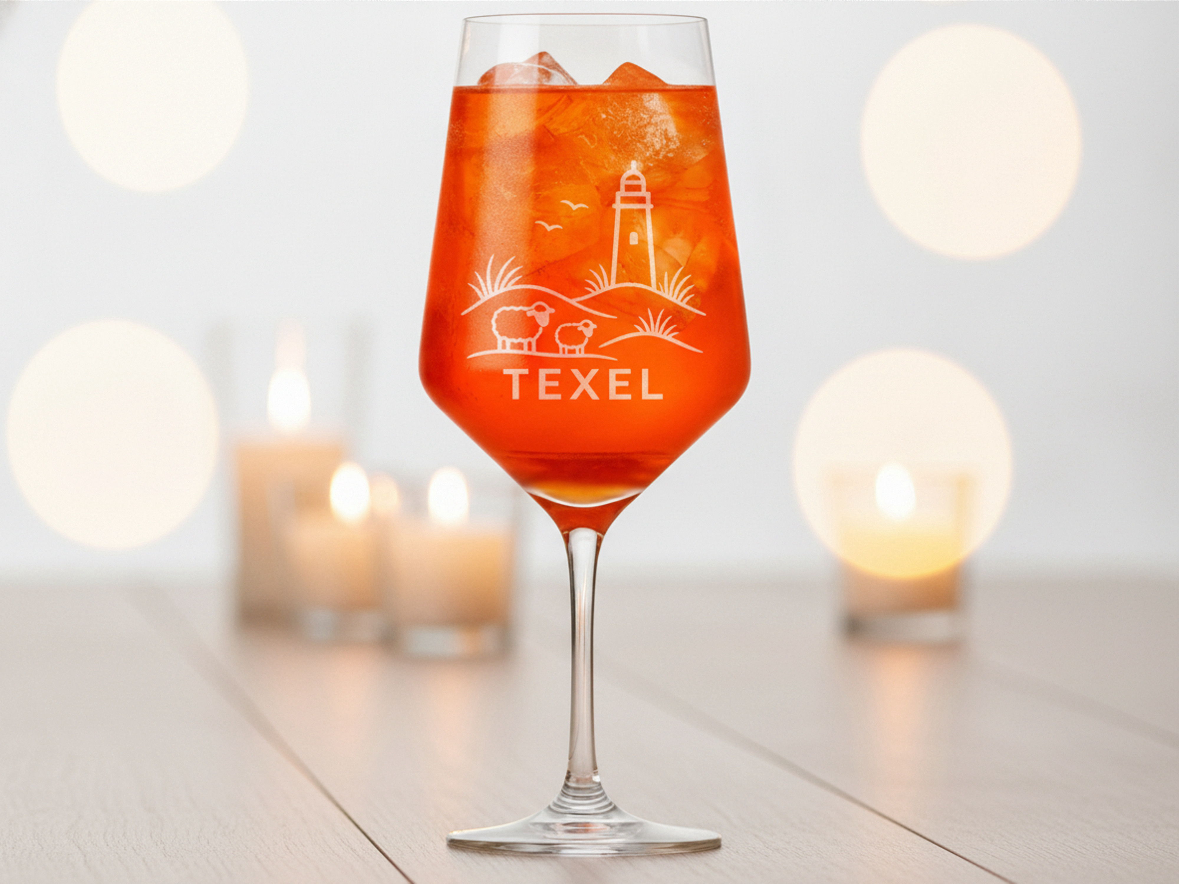 Weinglas elegante Gravur der niederländischen Insel Texel 350 ml spülmaschinenfest - Vorschau 2