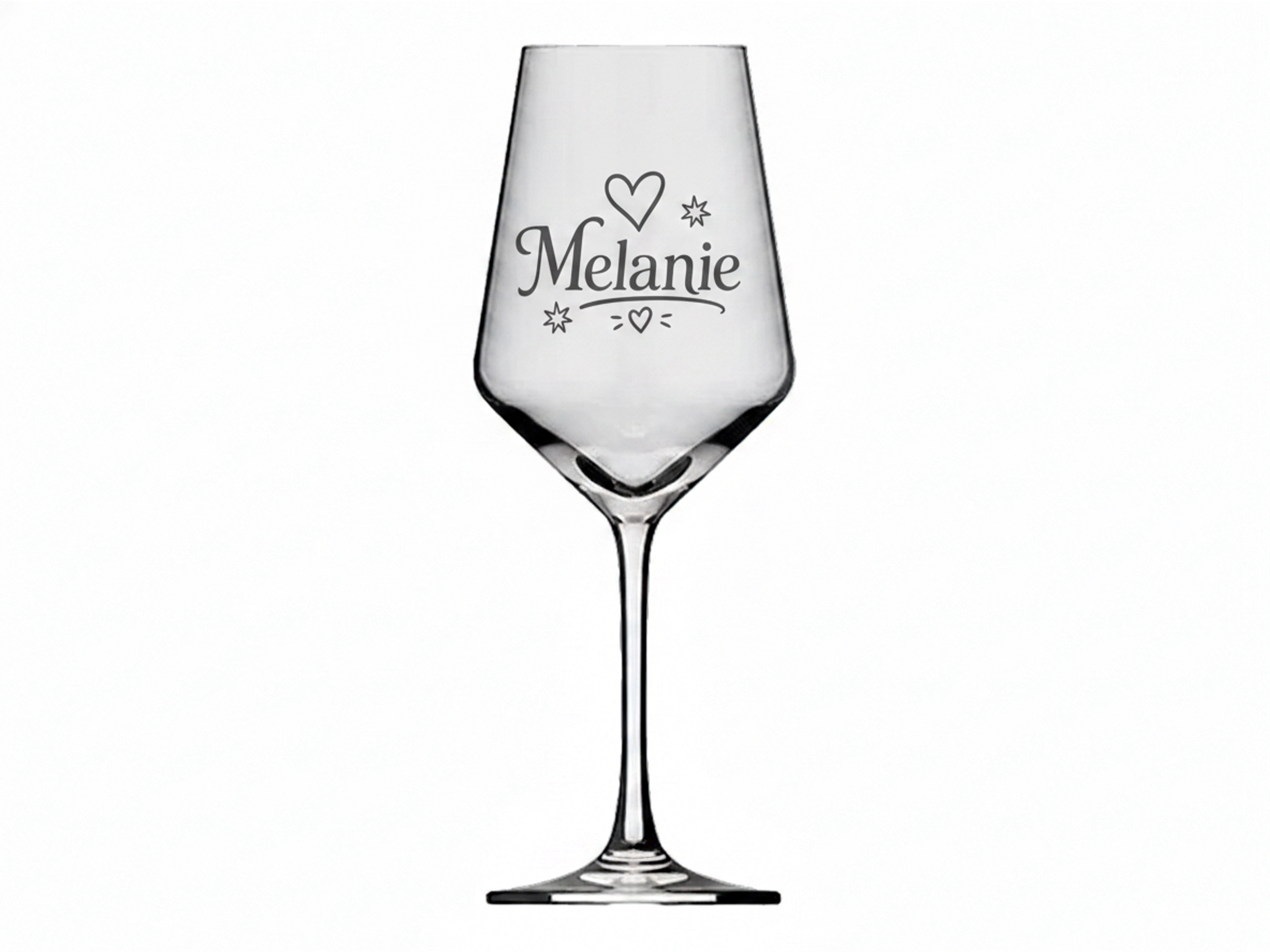 1x Weinglas Gravur Melanie 350ml spülmaschinenfest und personalisiert - Vorschau 7