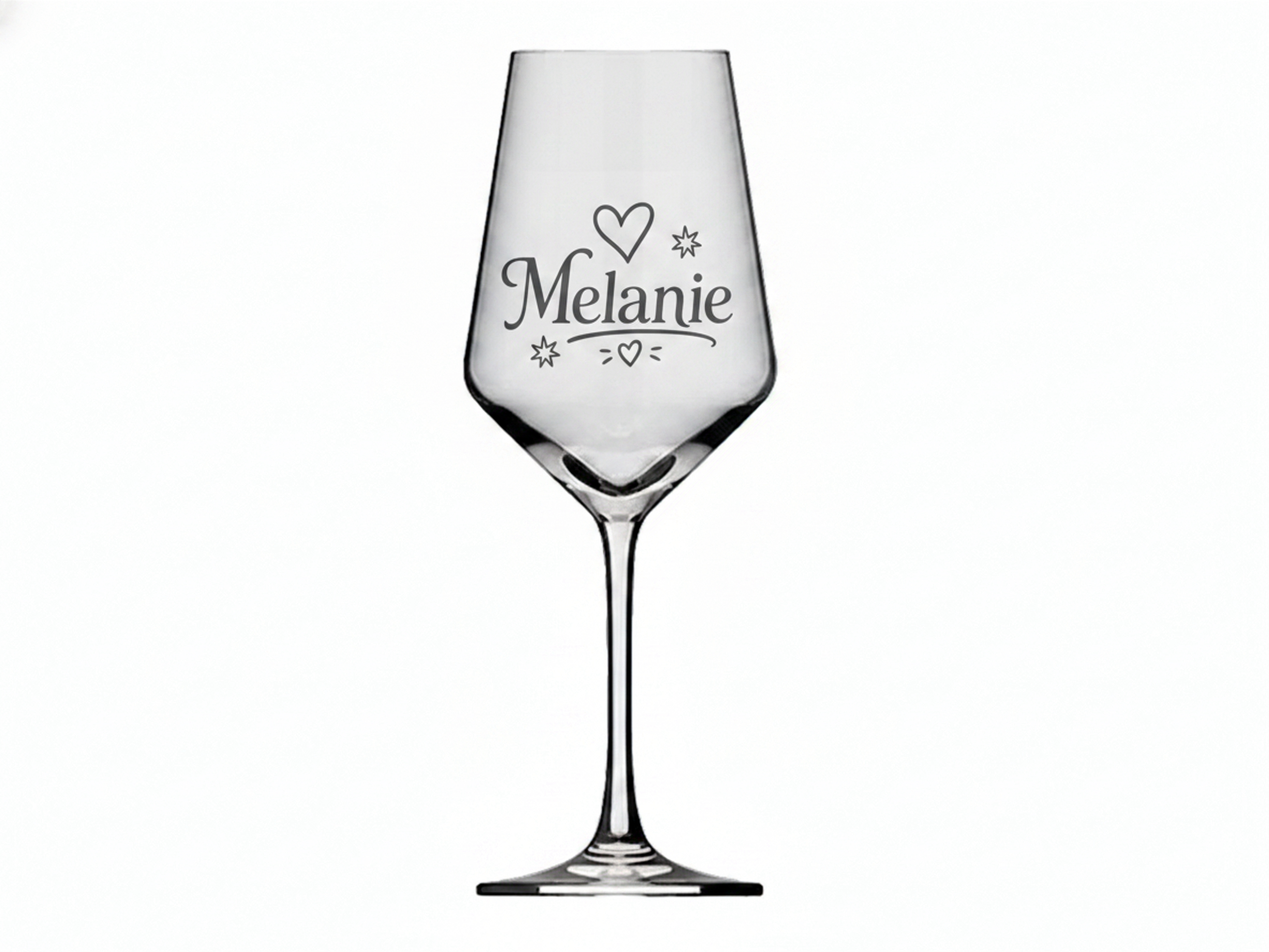1x Weinglas Gravur Melanie 350ml spülmaschinenfest und personalisiert - Vorschau 6