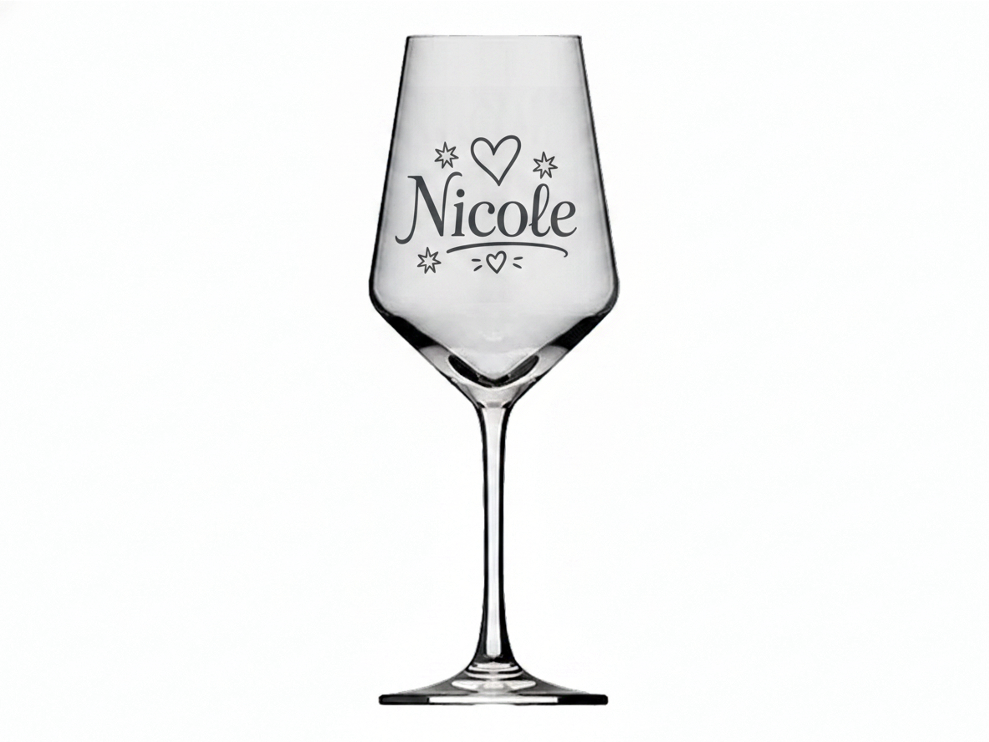 1x Weinglas Gravur Nicole 350ml spülmaschinenfest individuelles Design - Vorschau 6