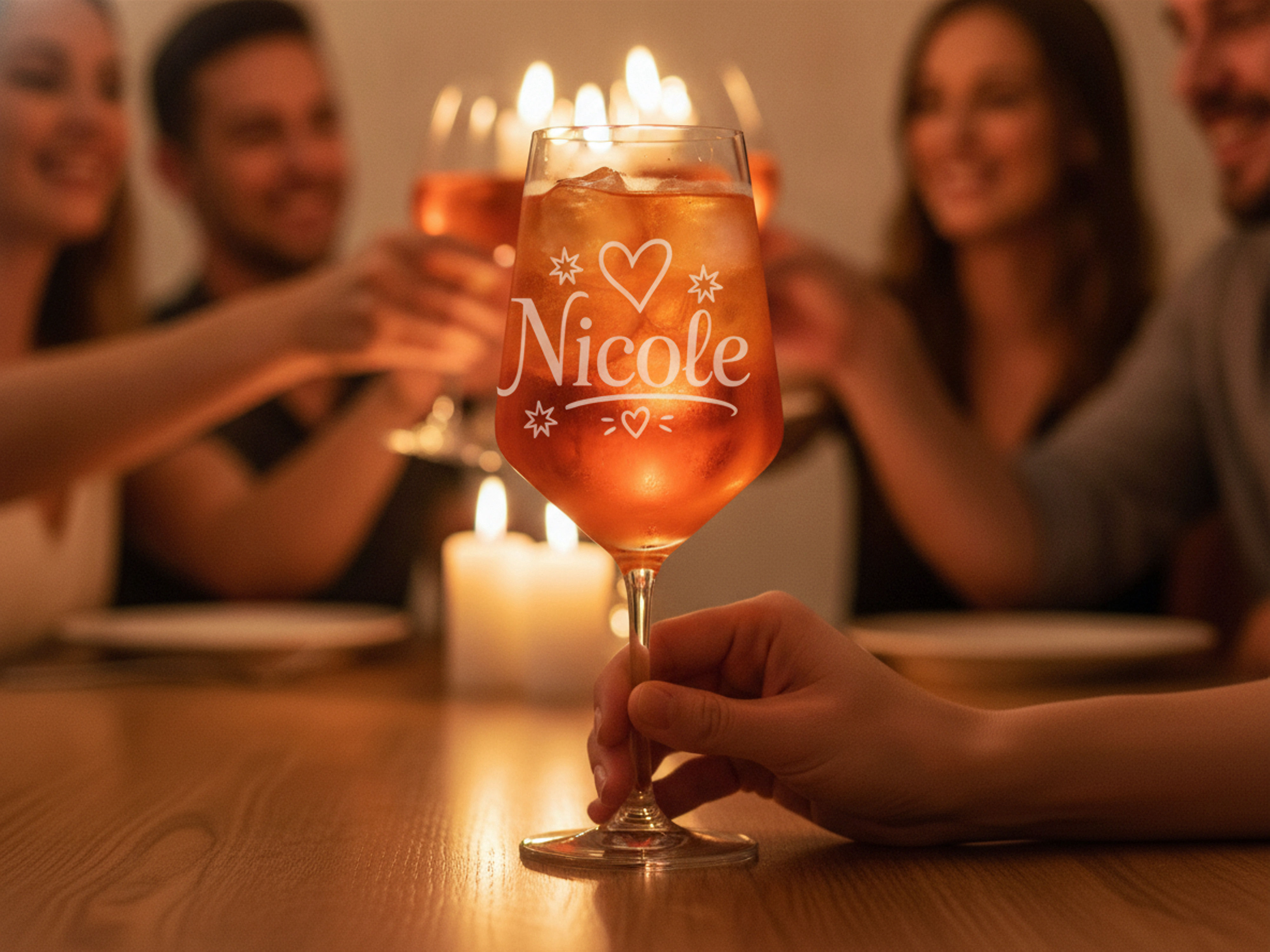 1x Weinglas Gravur Nicole 350ml spülmaschinenfest individuelles Design - Vorschau 3