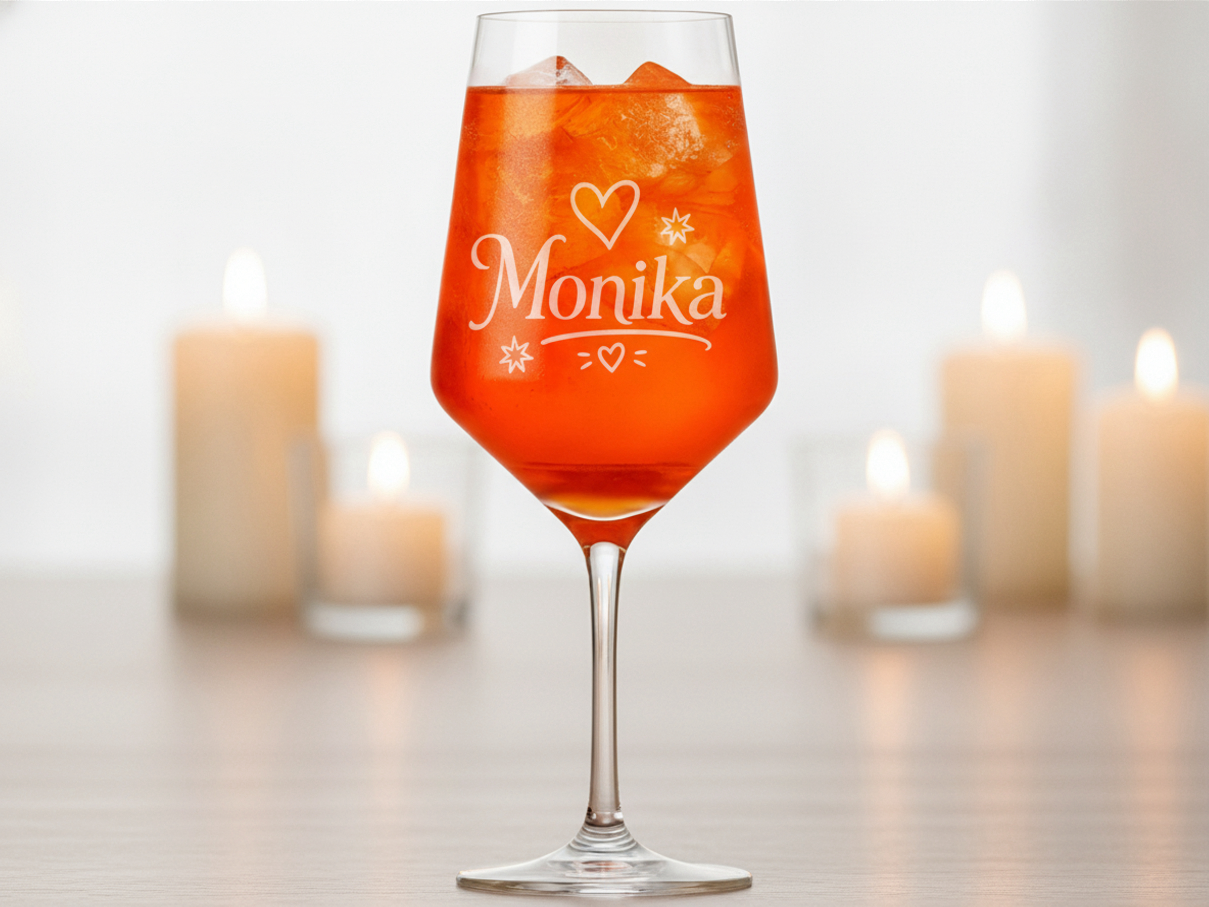 1x Weinglas Gravur Monika Namensglas 350ml spülmaschinenfest langlebig stabil - Vorschau 2