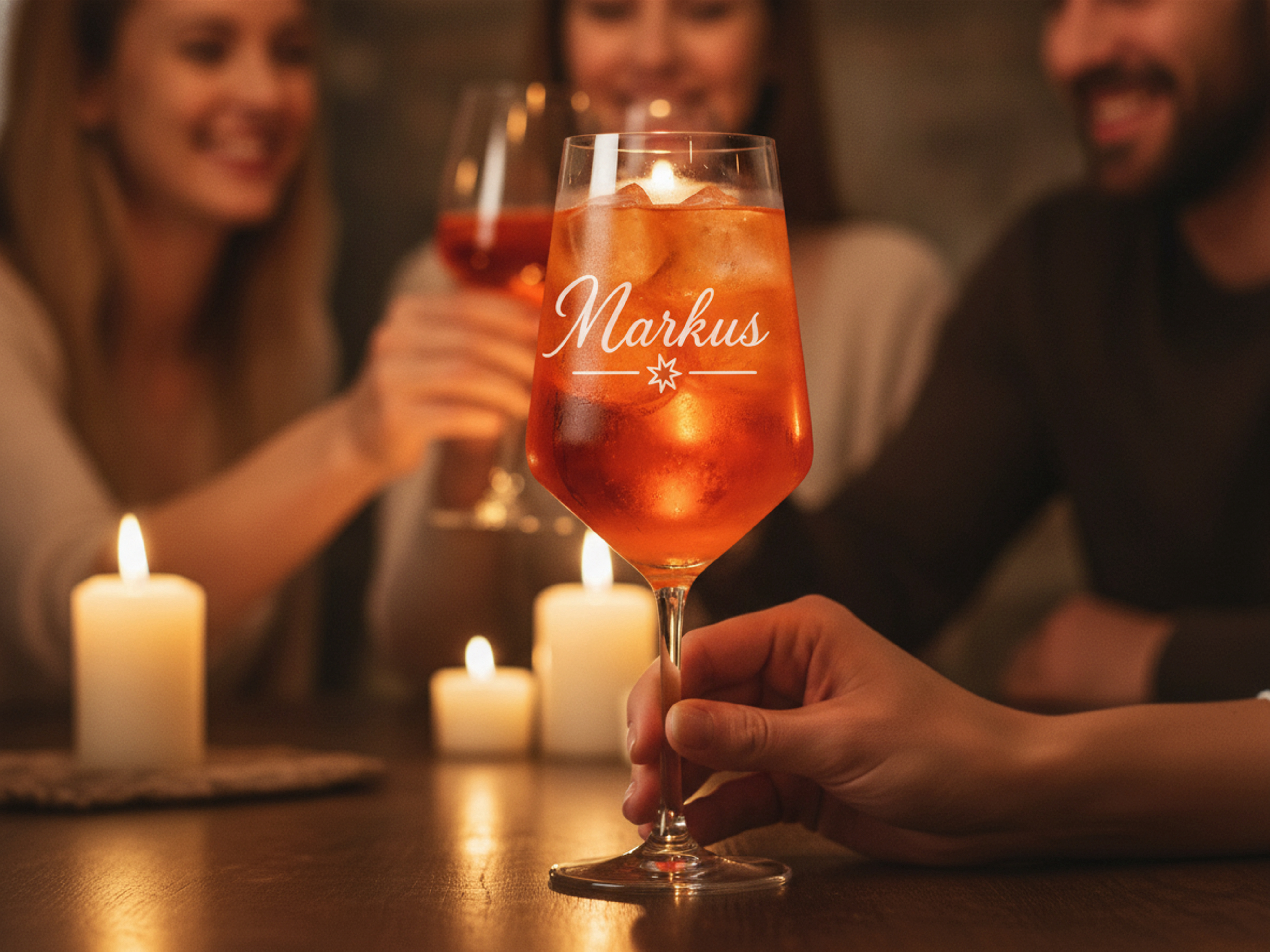 1x Weinglas Gravur Markus Namensglas 350ml spülmaschinenfest langlebig - Vorschau 3