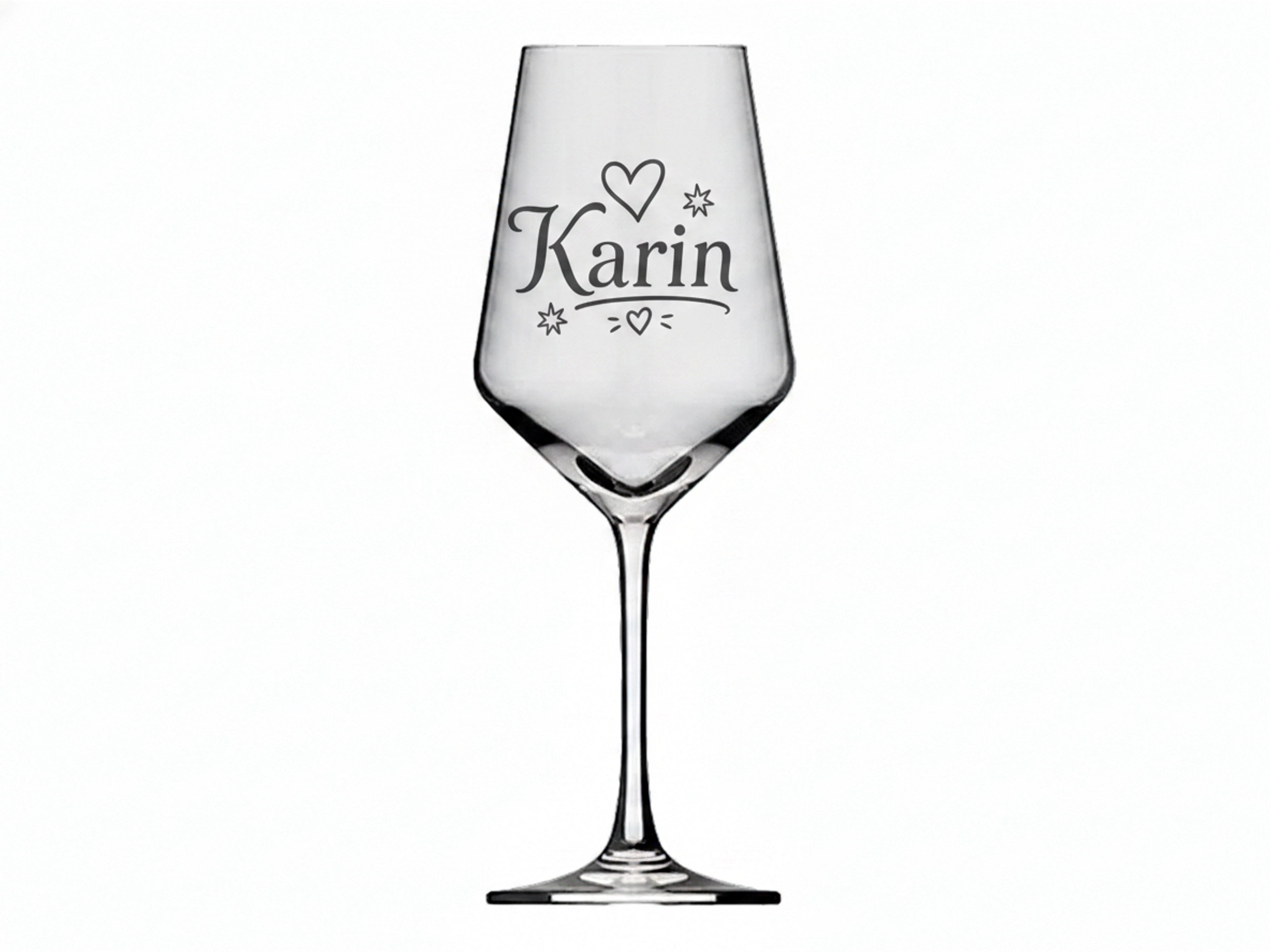 1x Weinglas Gravur Karin Namensglas 350ml spülmaschinenfest personalisiert - Vorschau 6