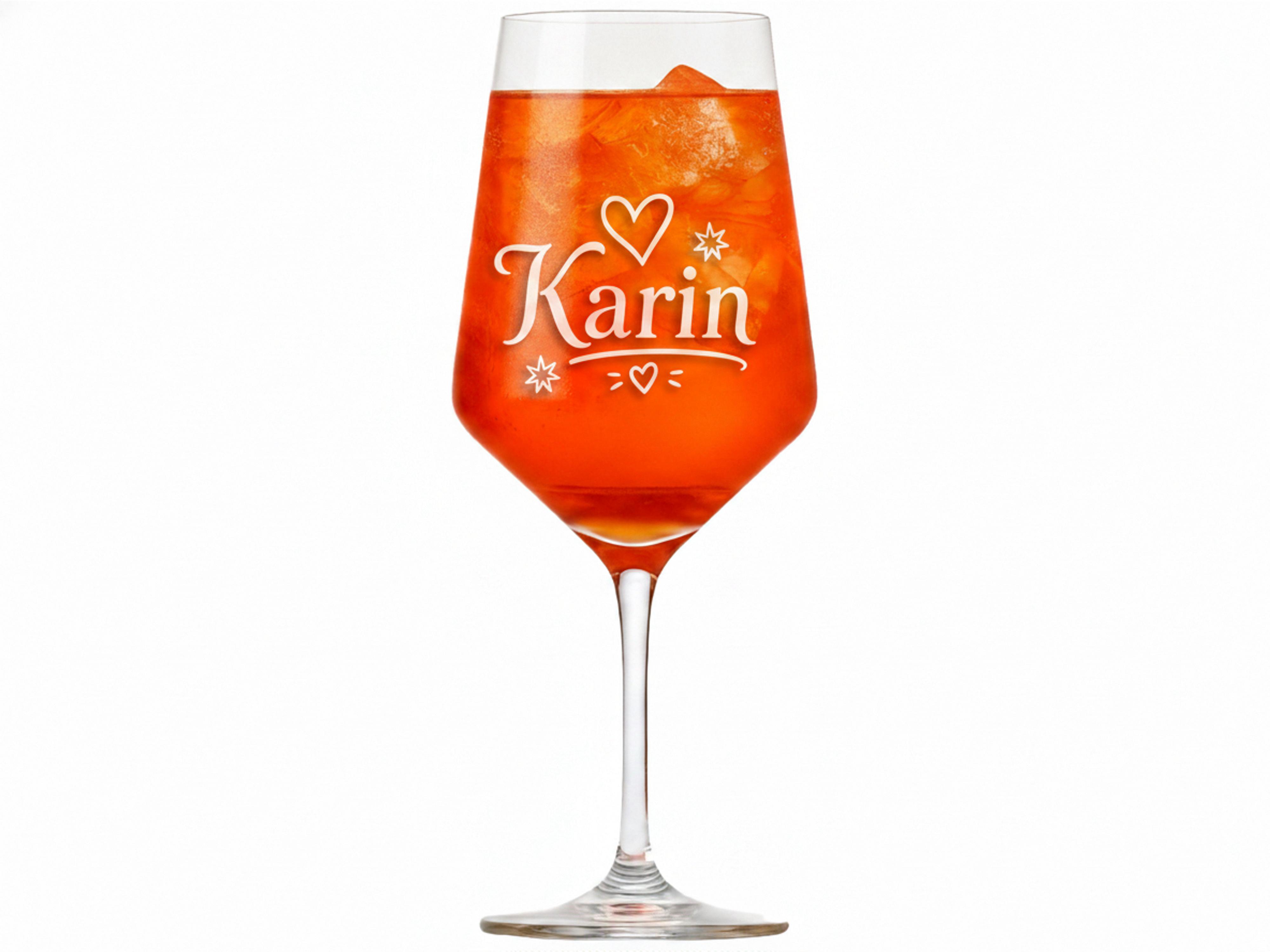 1x Weinglas Gravur Karin Namensglas 350ml spülmaschinenfest personalisiert - Vorschau 5