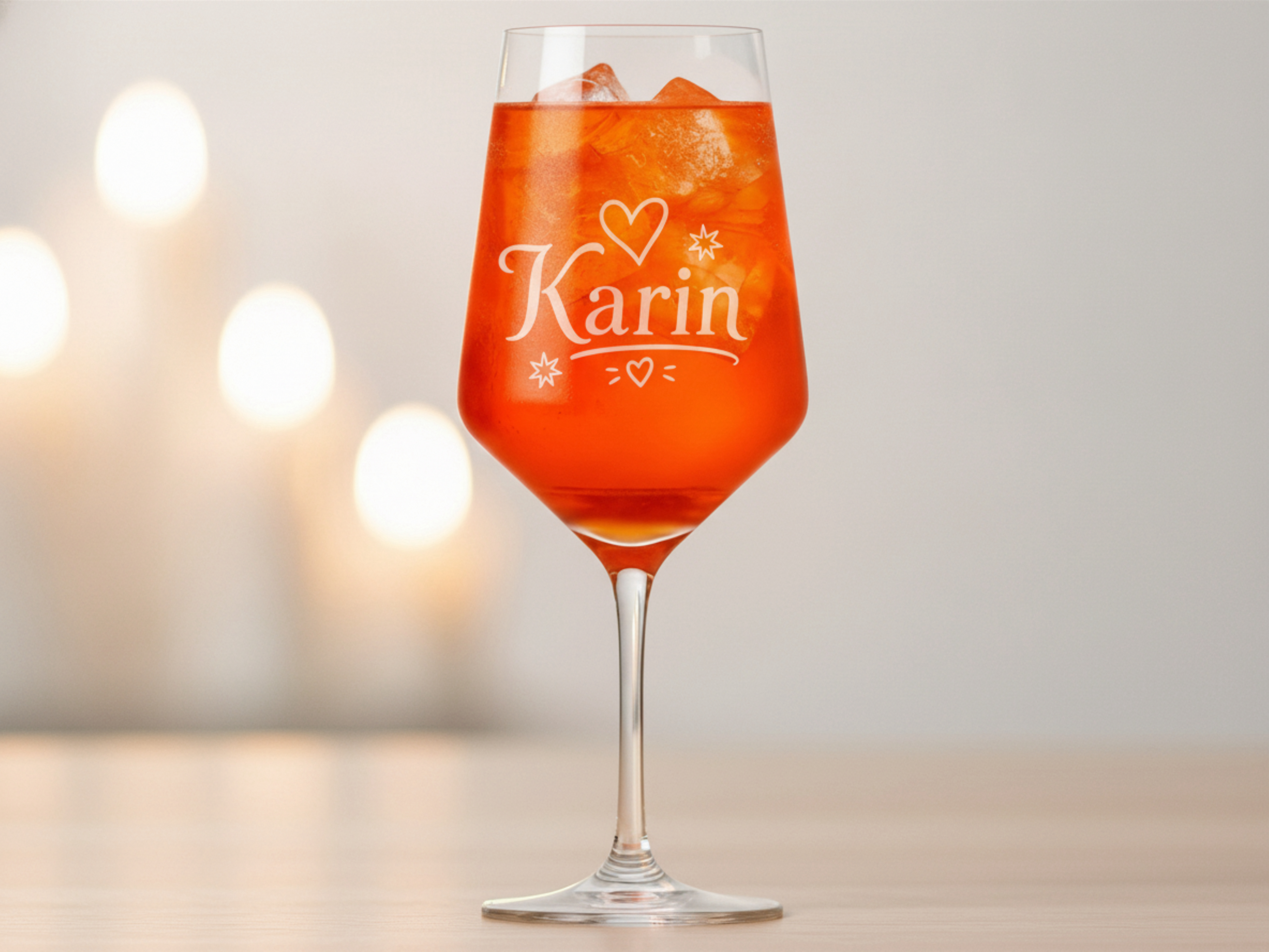 1x Weinglas Gravur Karin Namensglas 350ml spülmaschinenfest personalisiert - Vorschau 2