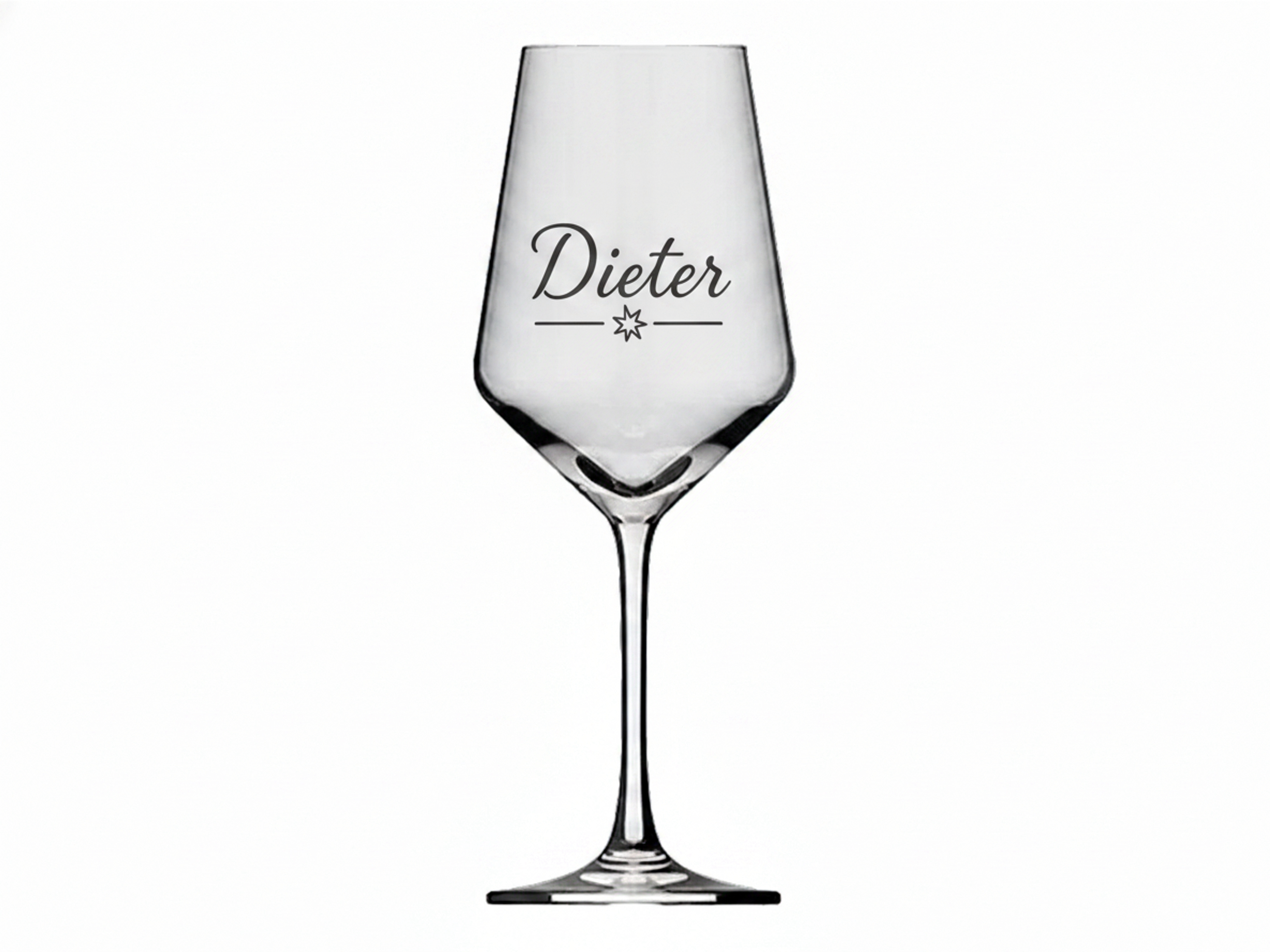 1x Weinglas Gravur Dieter Namensglas 350ml spülmaschinenfest langlebig - Vorschau 6
