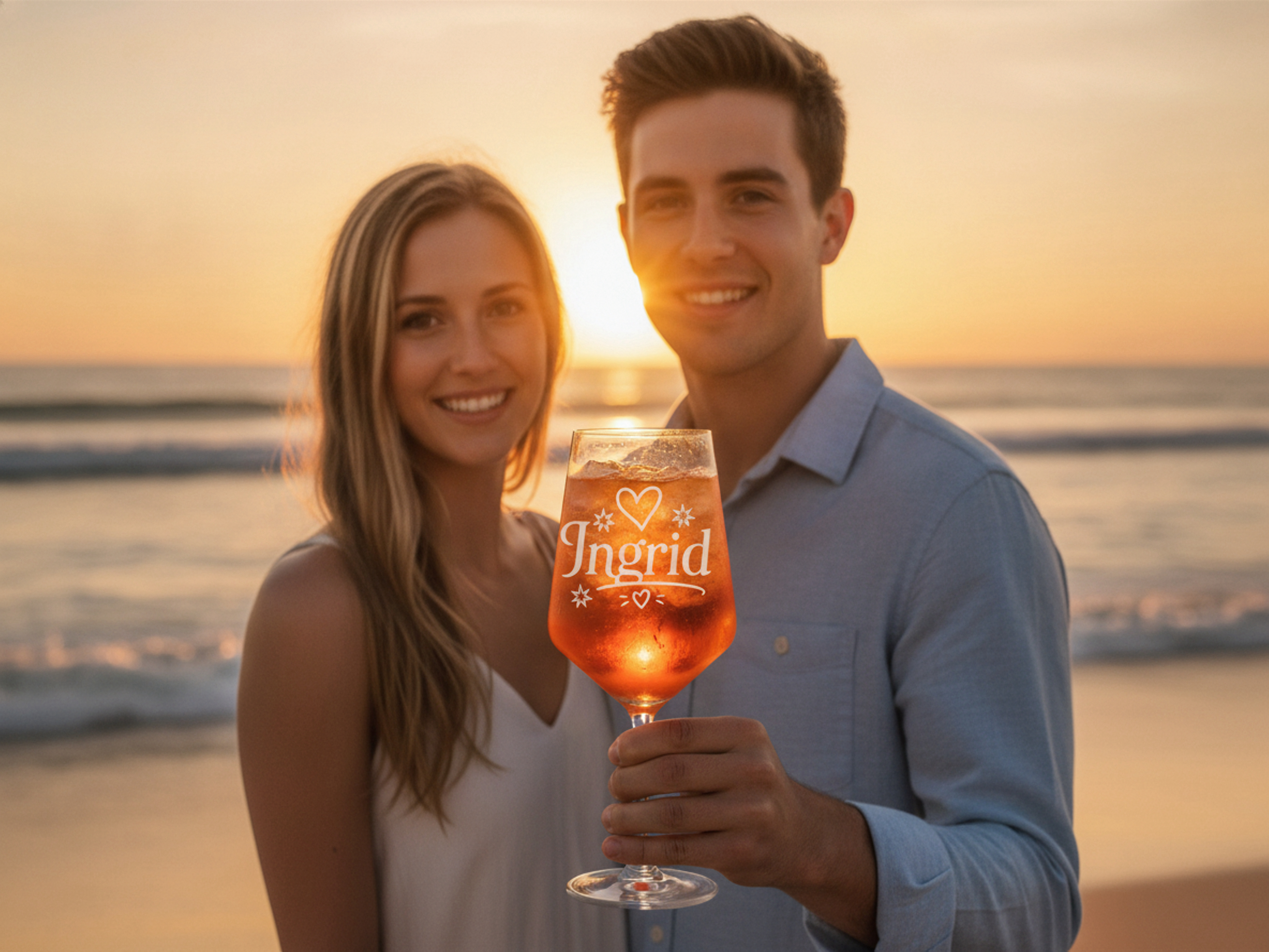 1x Weinglas Gravur Ingrid Namensglas 350ml spülmaschinenfest für jeden Anlass - Vorschau 4
