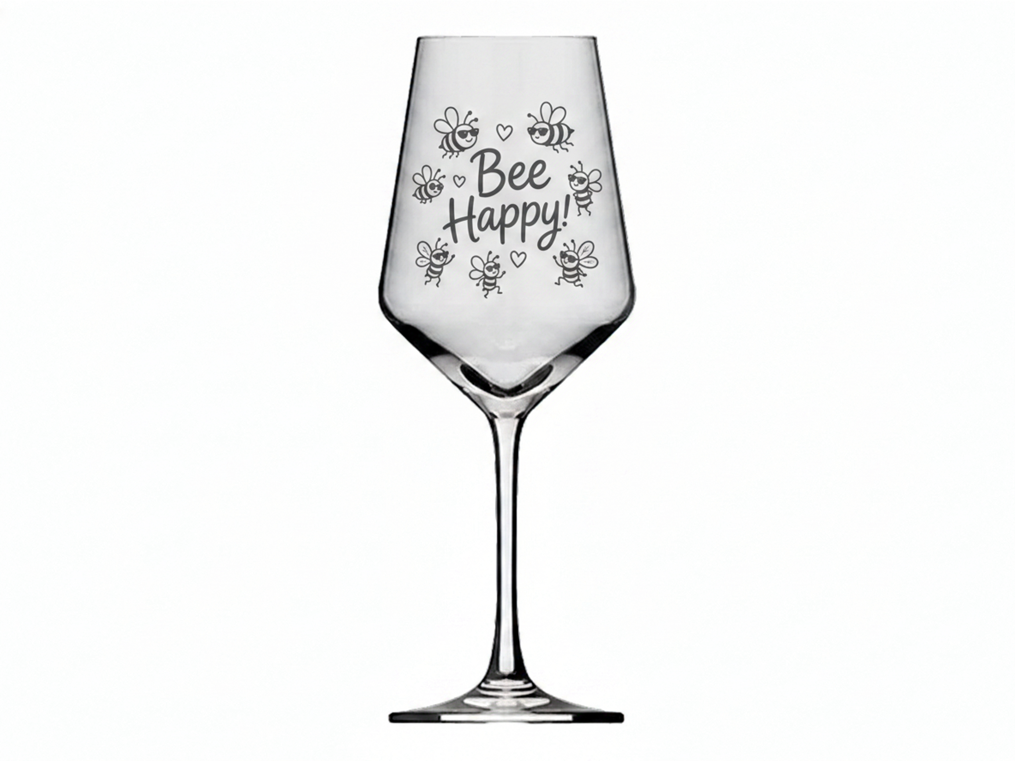 Weinglas Gravur Bee Happy Bienen spülmaschinenfest 350 ml robust - Vorschau 6