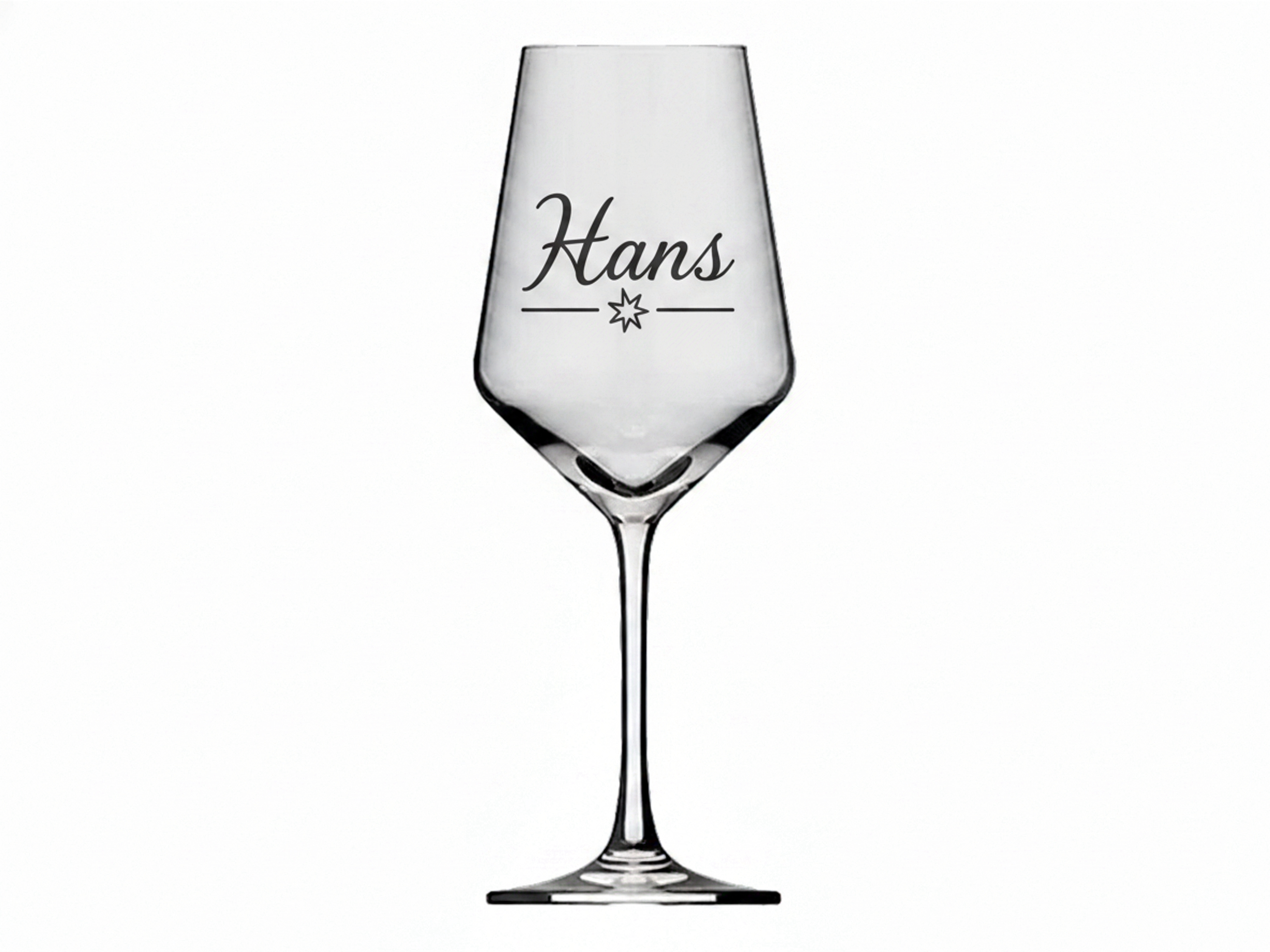 1x Weinglas Gravur Hans Namensglas 350ml spülmaschinenfest und robust - Vorschau 6