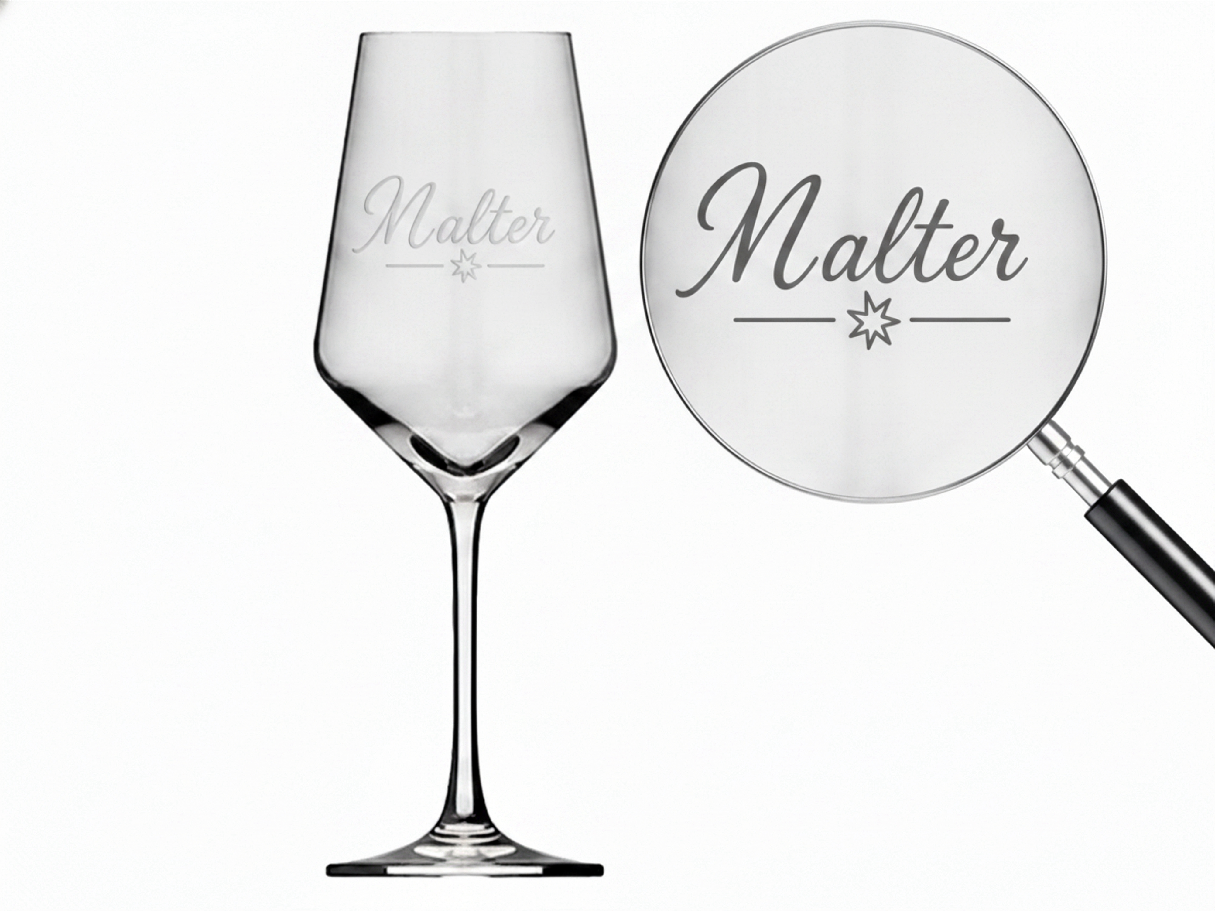Valhalla 1x Weinglas Gravur Walter Namensglas 350ml spülmaschinenfest