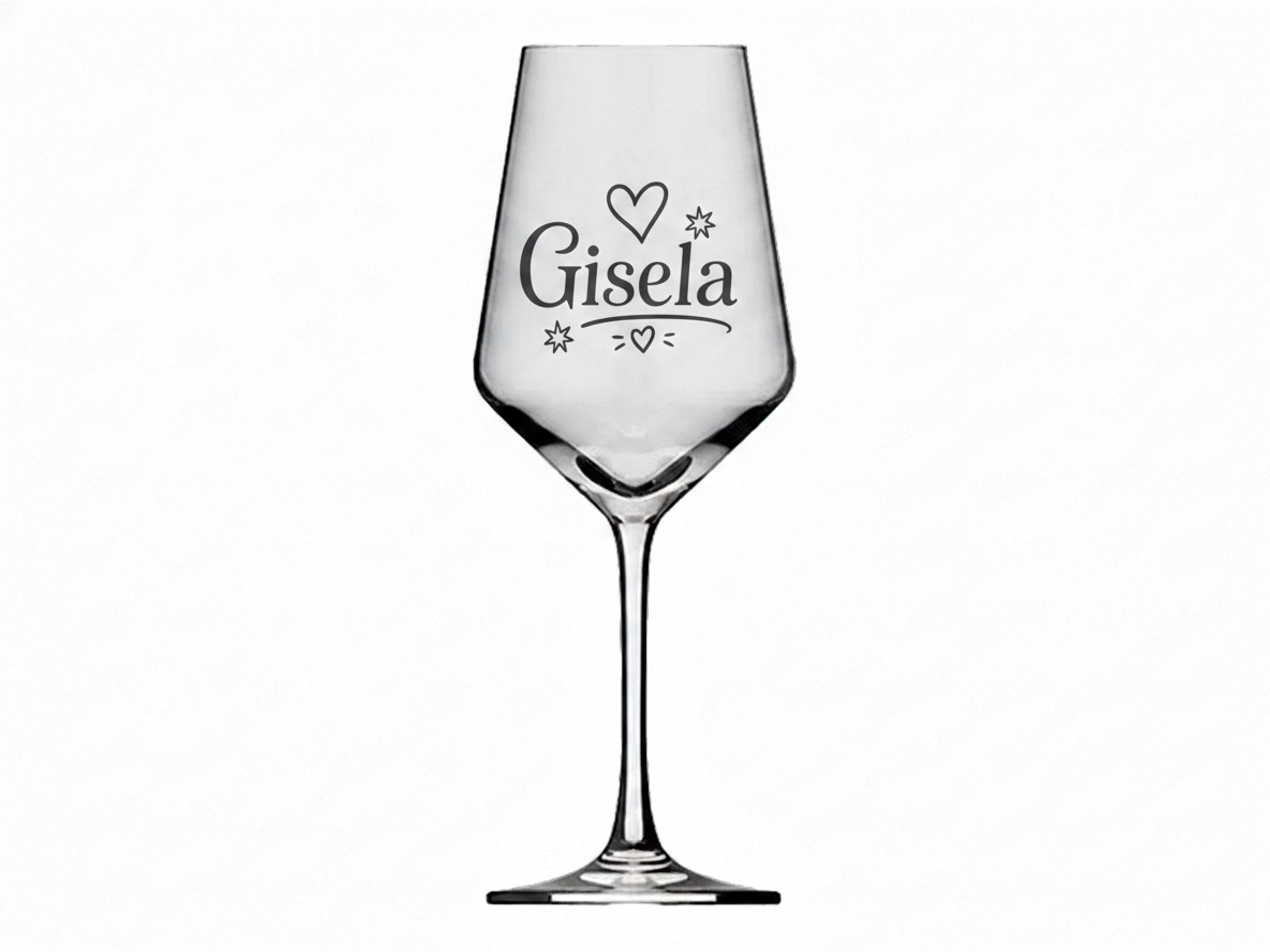 Valhalla 1x Weinglas Gravur Gisela Namensglas 350ml spülmaschinenfest - Vorschau 6