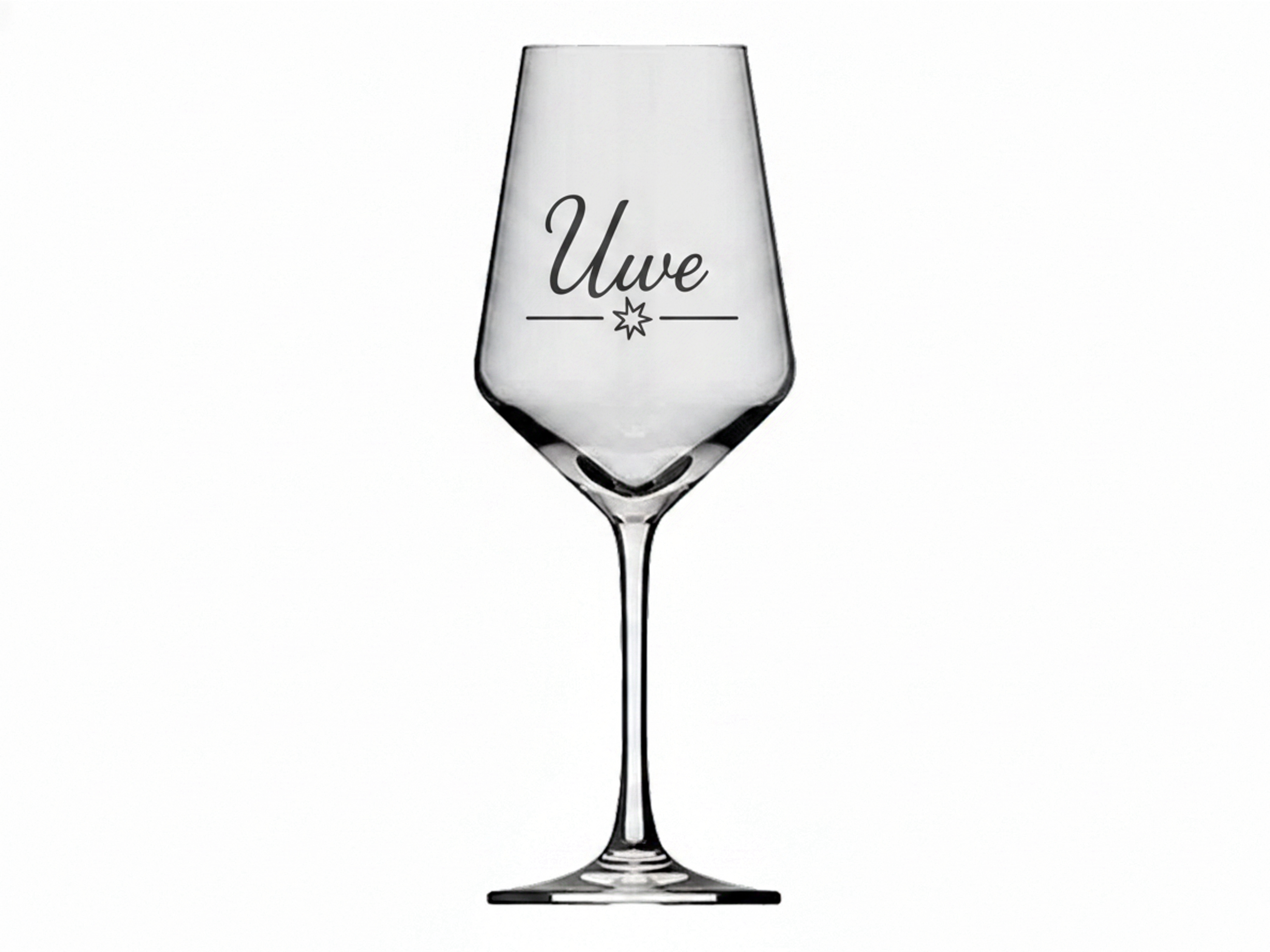 Valhalla 1x Weinglas Gravur Uwe Namensglas 350ml spülmaschinenfest - Vorschau 6