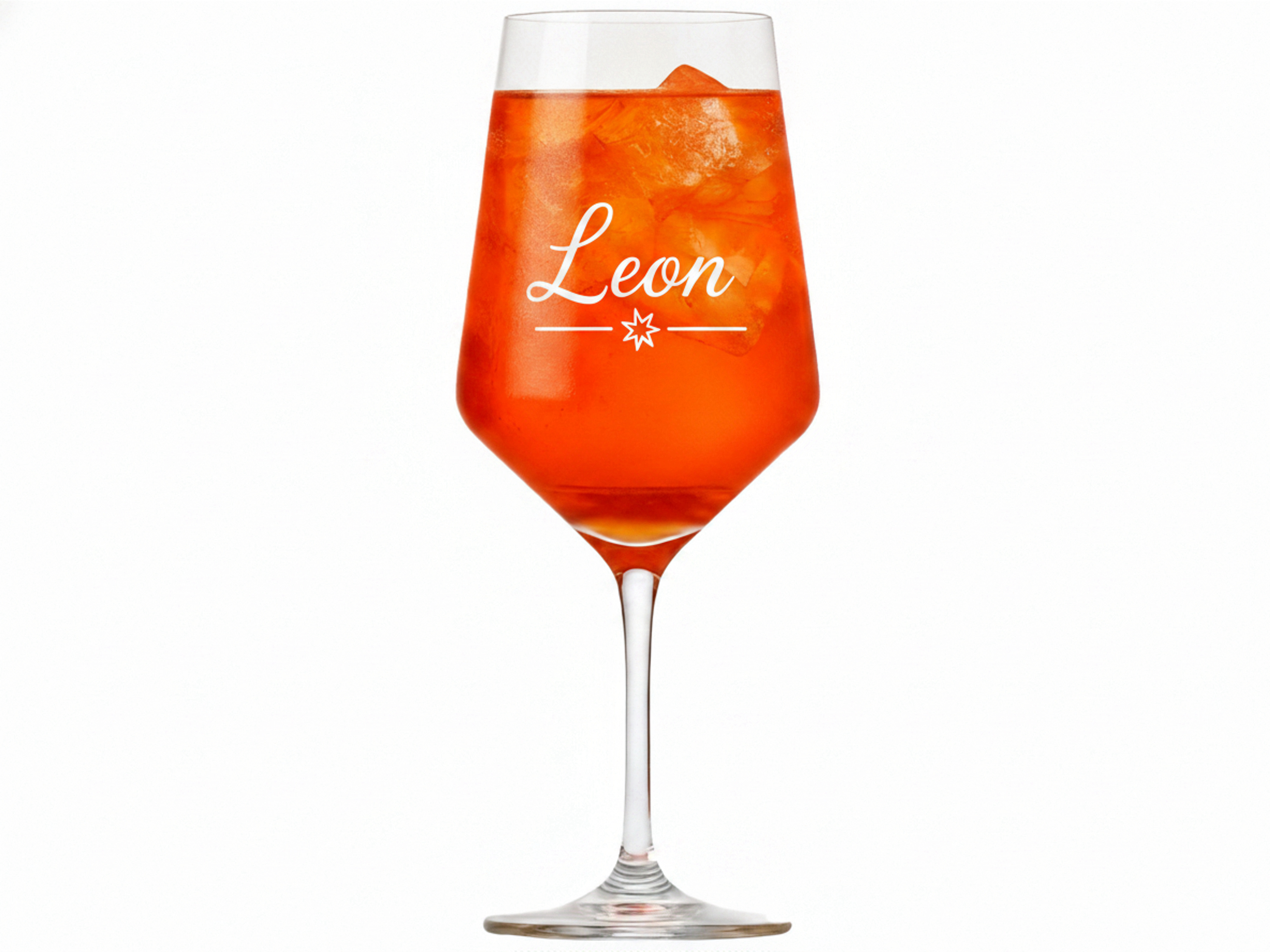 1x Weinglas Gravur Leon Namensglas 350ml spülmaschinenfest robust langlebig - Vorschau 5