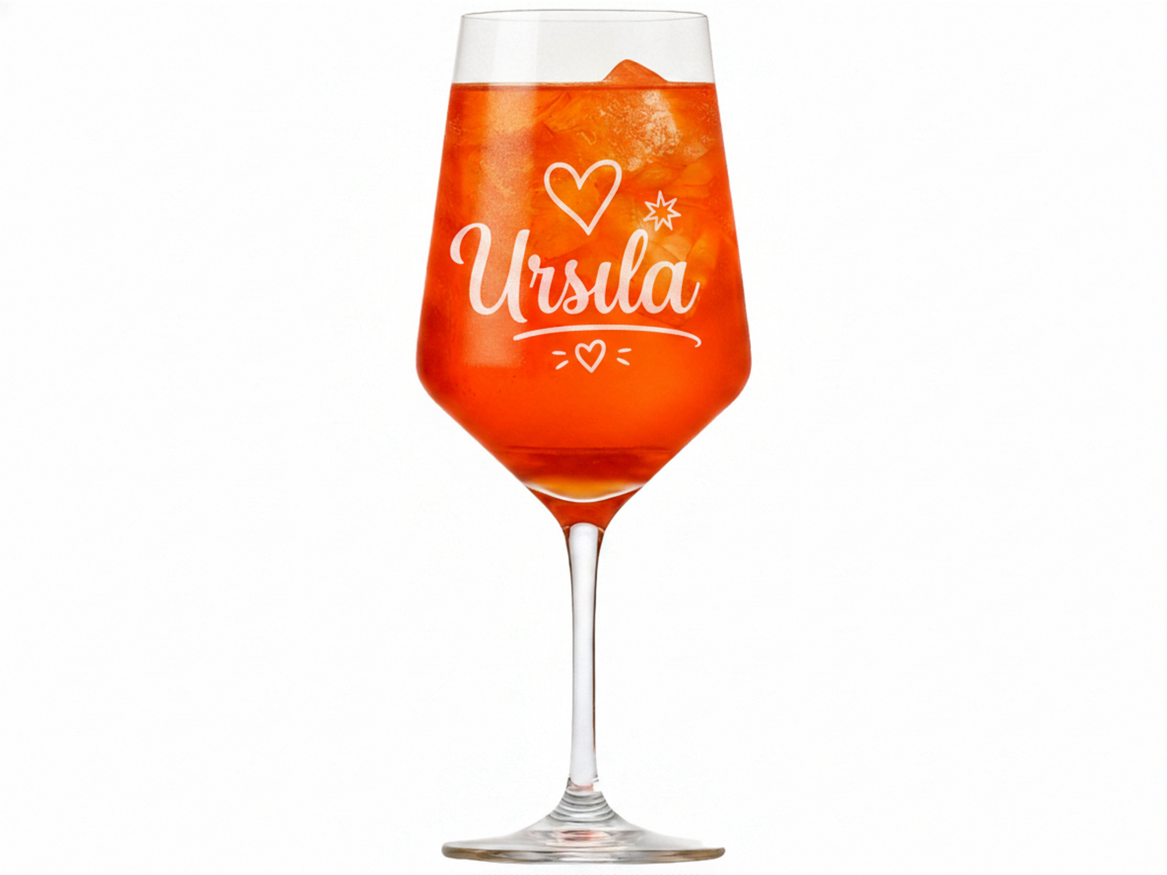 1x Weinglas Gravur Ursula Namensglas 350ml spülmaschinenfest und robust - Vorschau 5